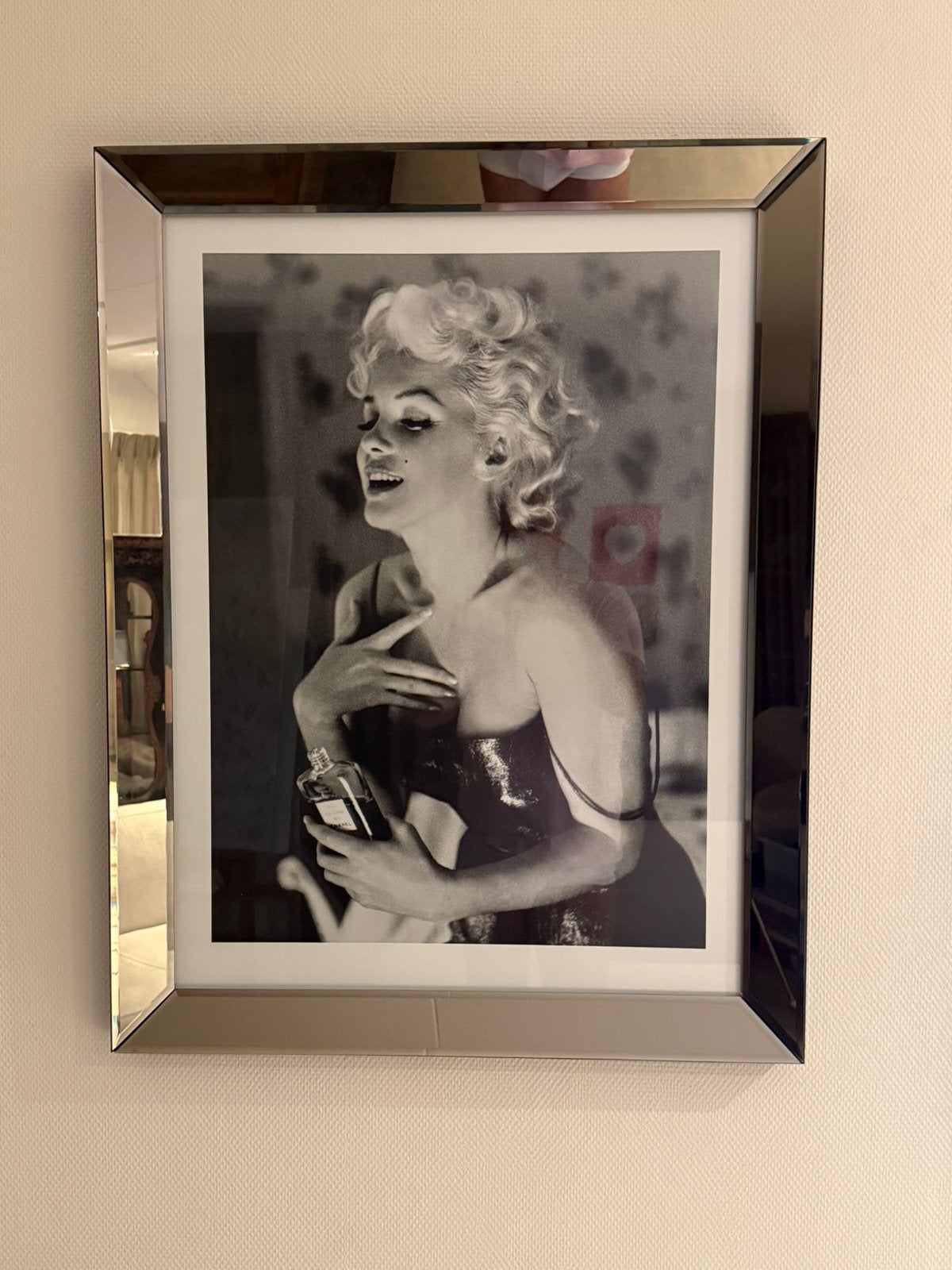 Luxe glas lijst met Marlyn Monroe 60x80, Ophalen, Zo goed als nieuw, Glas