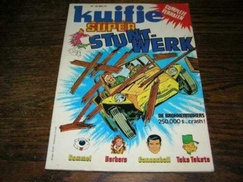 Super kuifje thema "stuntwerk" nr. 6, Eén stripboek, Ophalen of Verzenden, Diverse auteurs en tekenaars