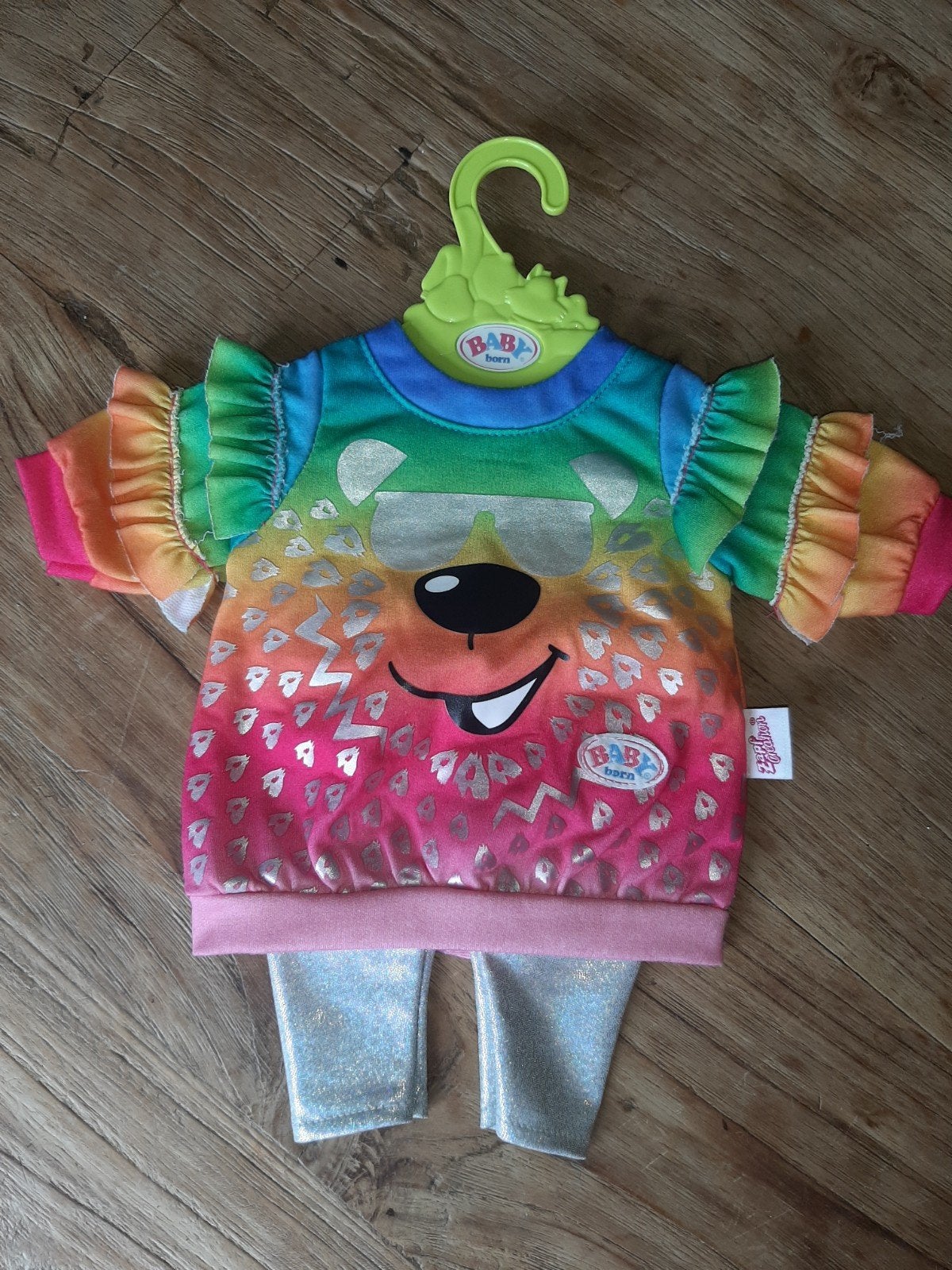 Zgan poppenkleding met schoentjes Baby Born 2, Kinderen en Baby's, Ophalen of Verzenden, Zo goed als nieuw, Babypop