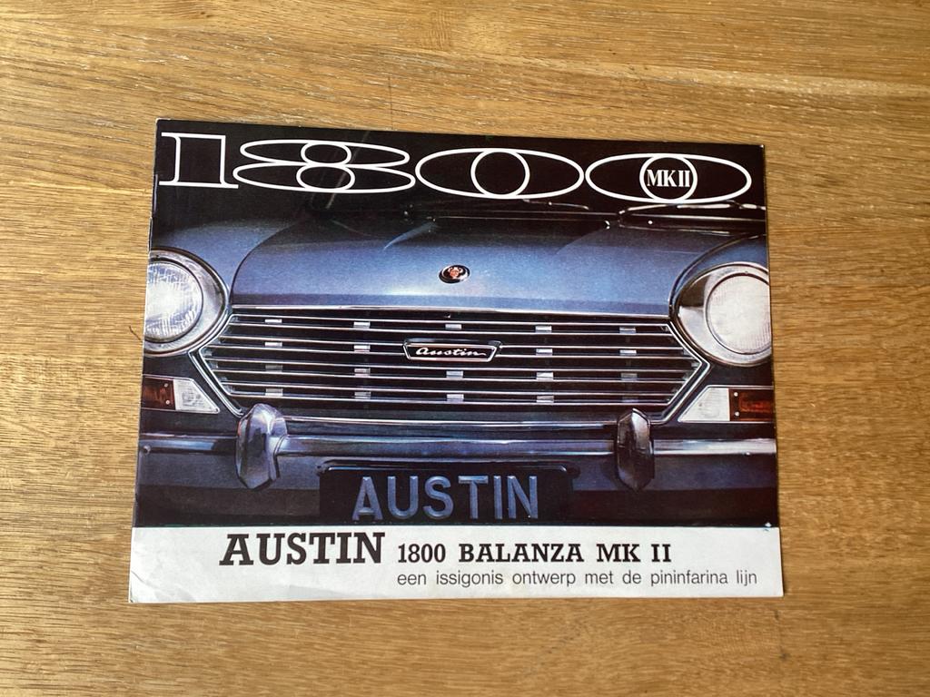 Austin 1800 Balanza MK II Brochure (Origineel), Ophalen of Verzenden, Zo goed als nieuw, Overige merken