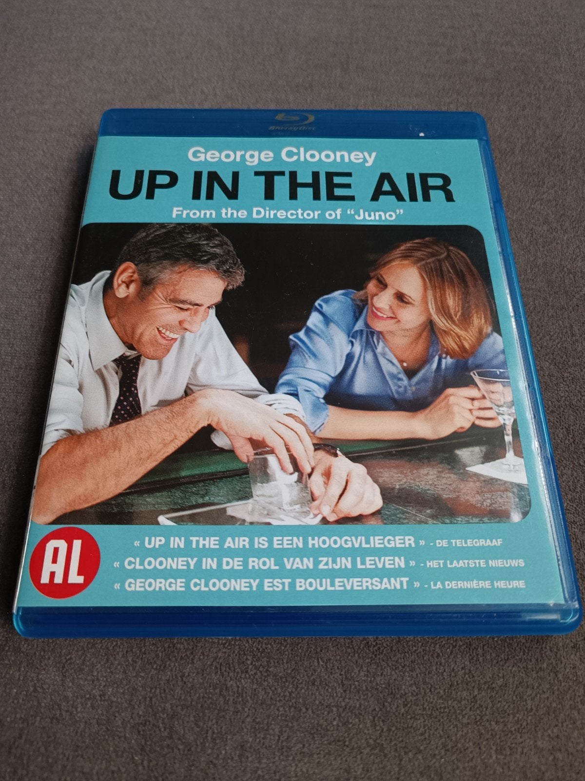 Up in the air - bluray, Cd's en Dvd's, Blu-ray, Ophalen of Verzenden, Zo goed als nieuw, Muziek en Concerten