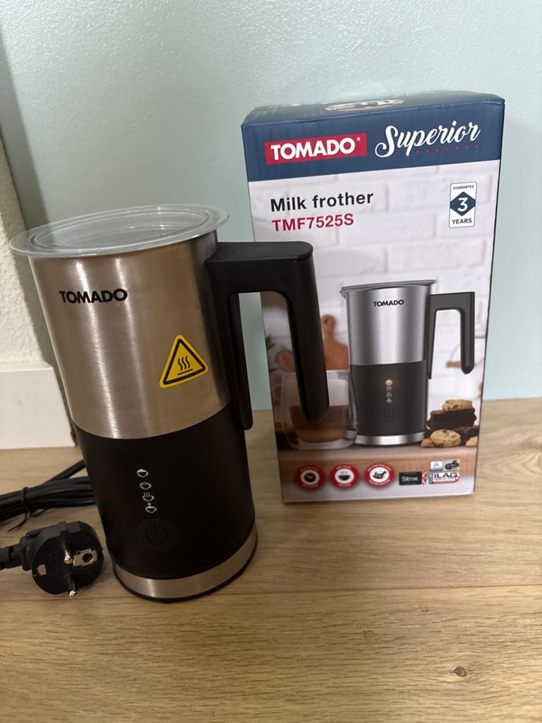Tomado Superior Melkopschuimer TMF7525S - Zo goed als nieuw, Ophalen, Overige modellen, Overige typen, Zo goed als nieuw