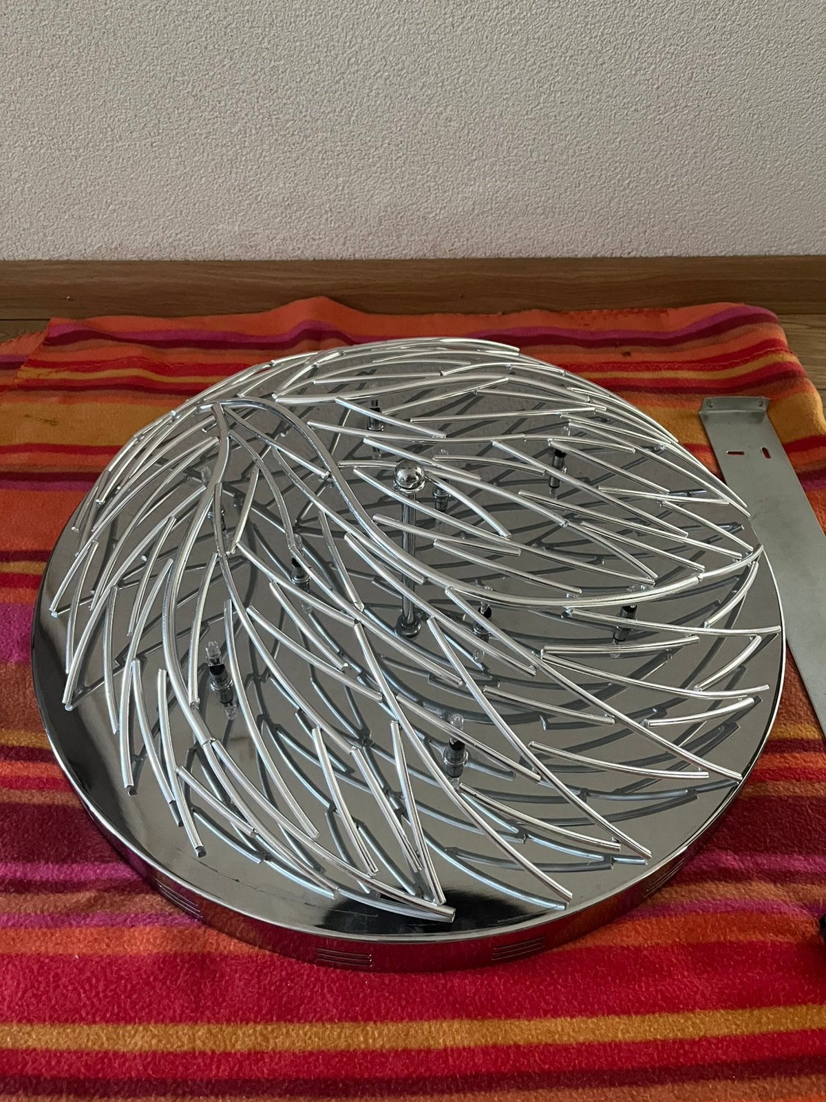 Metalen plafondlamp, Ophalen, Gebruikt