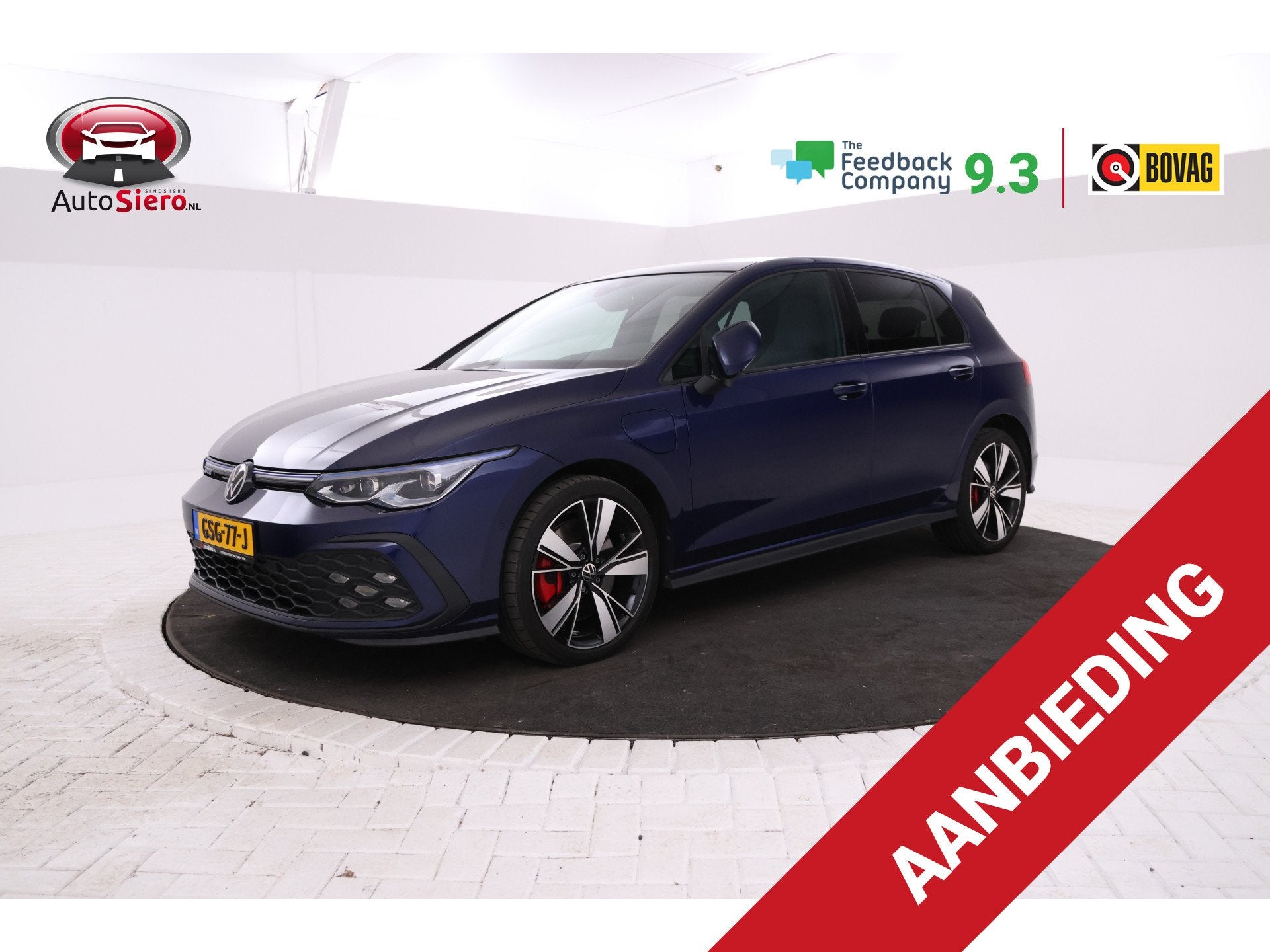 Volkswagen Golf 1.4 eHybrid GTE Panorama, Apple carplay, Nav, 12 maanden, Stof, 4 cilinders, Blauw