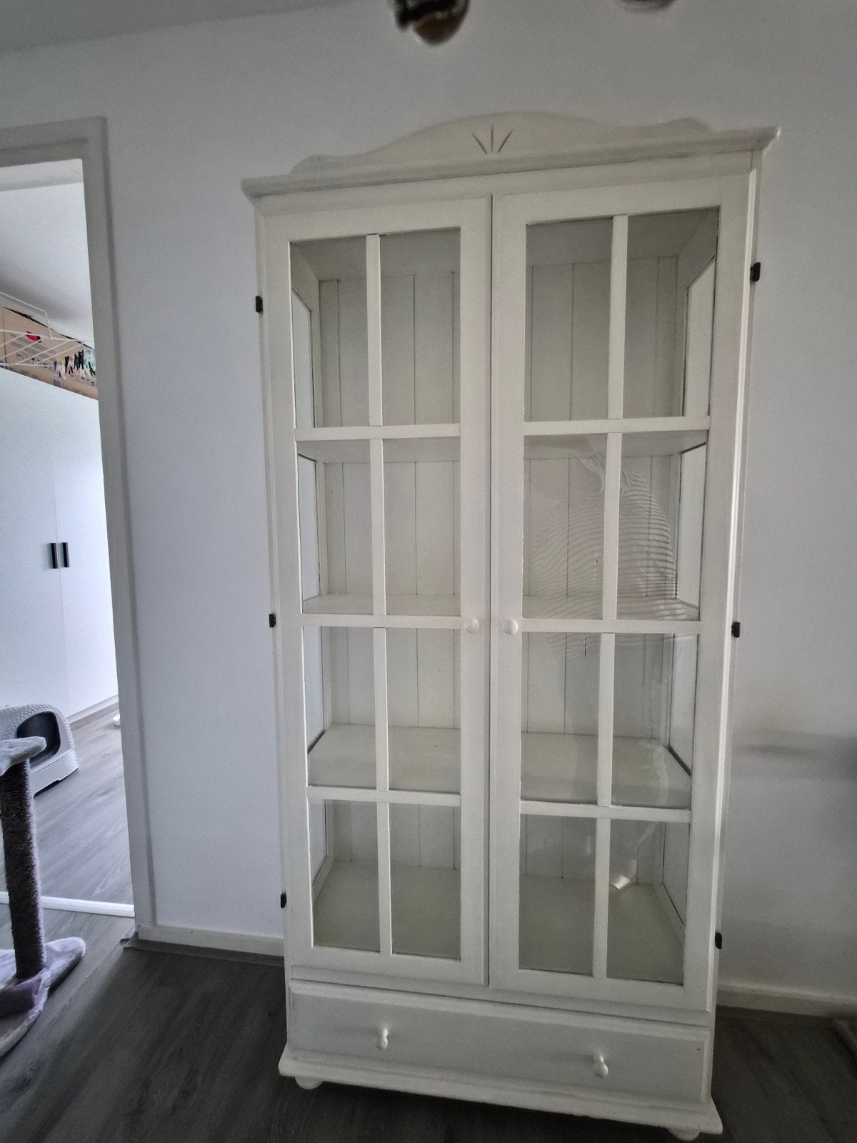 vitrinekast, Ophalen, Met plank(en), Gebruikt, 50 tot 100 cm
