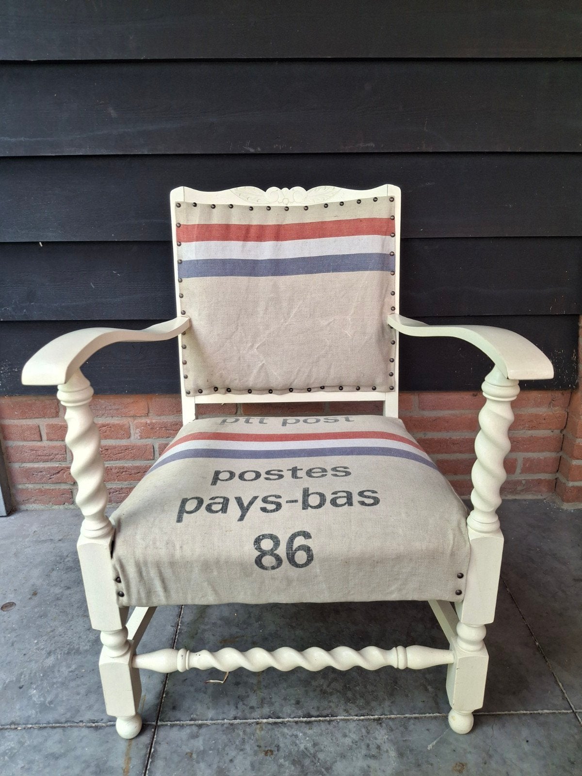 post-zak stoel te koop aangeboden, Antiek en Kunst, Antiek | Meubels | Stoelen en Banken, Ophalen