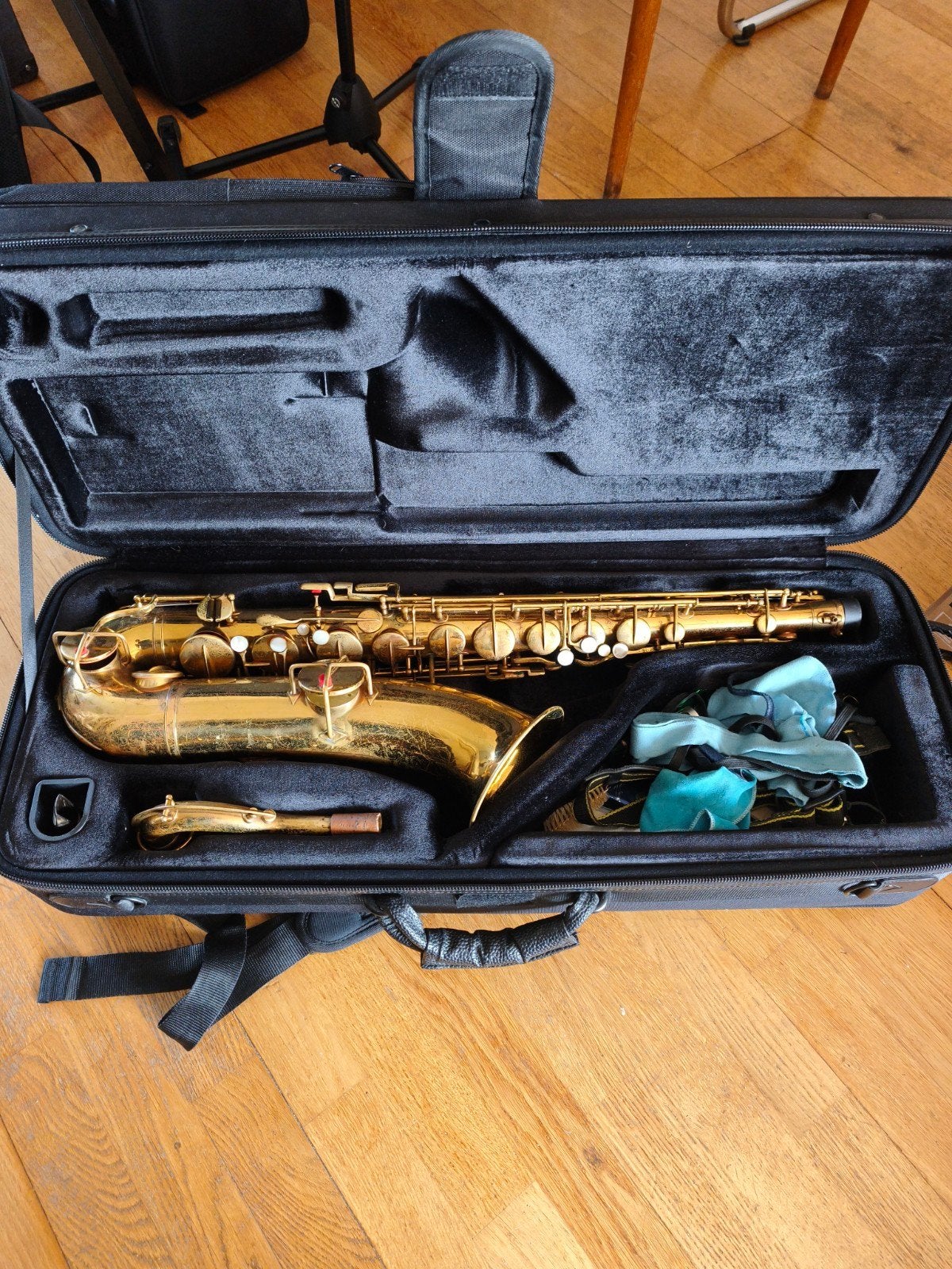 Buescher Lion & Healy tenorsaxofoon – ca. 1925, Ophalen of Verzenden, Gebruikt, Tenor