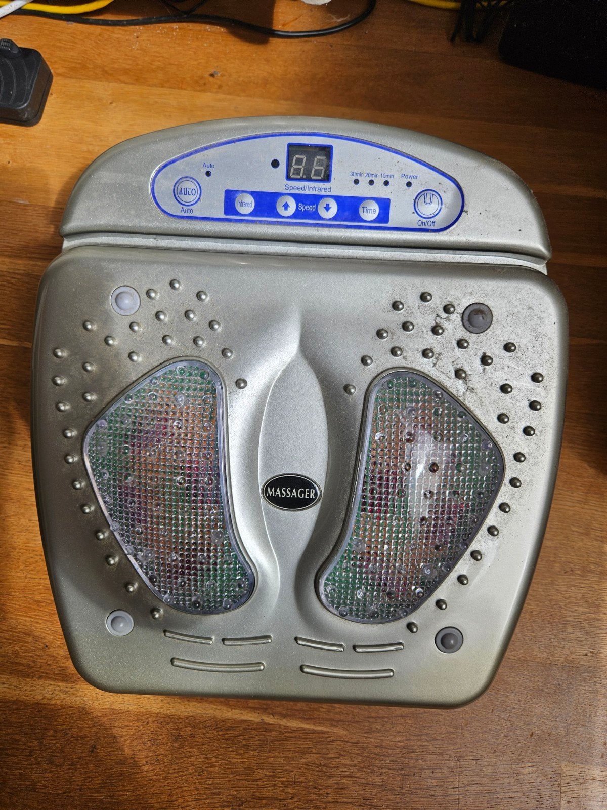 Voetmassageapparaat met infrarood en vibratie, Ophalen, Gebruikt, Apparaat