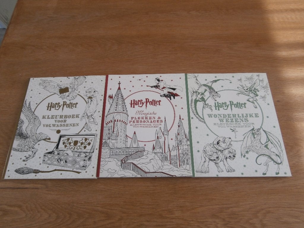 3 Harry Potter Kleurboeken Voor Volwassenen, Ophalen of Verzenden, Zo goed als nieuw, Boek of Poster