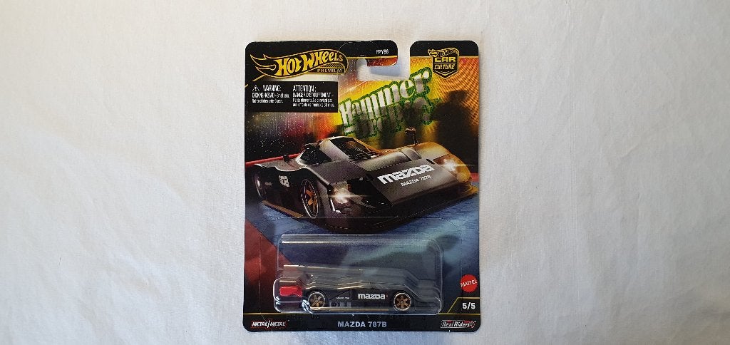 Hot Wheels Premium Mazda 787B matzwart, Ophalen of Verzenden, Nieuw, Auto