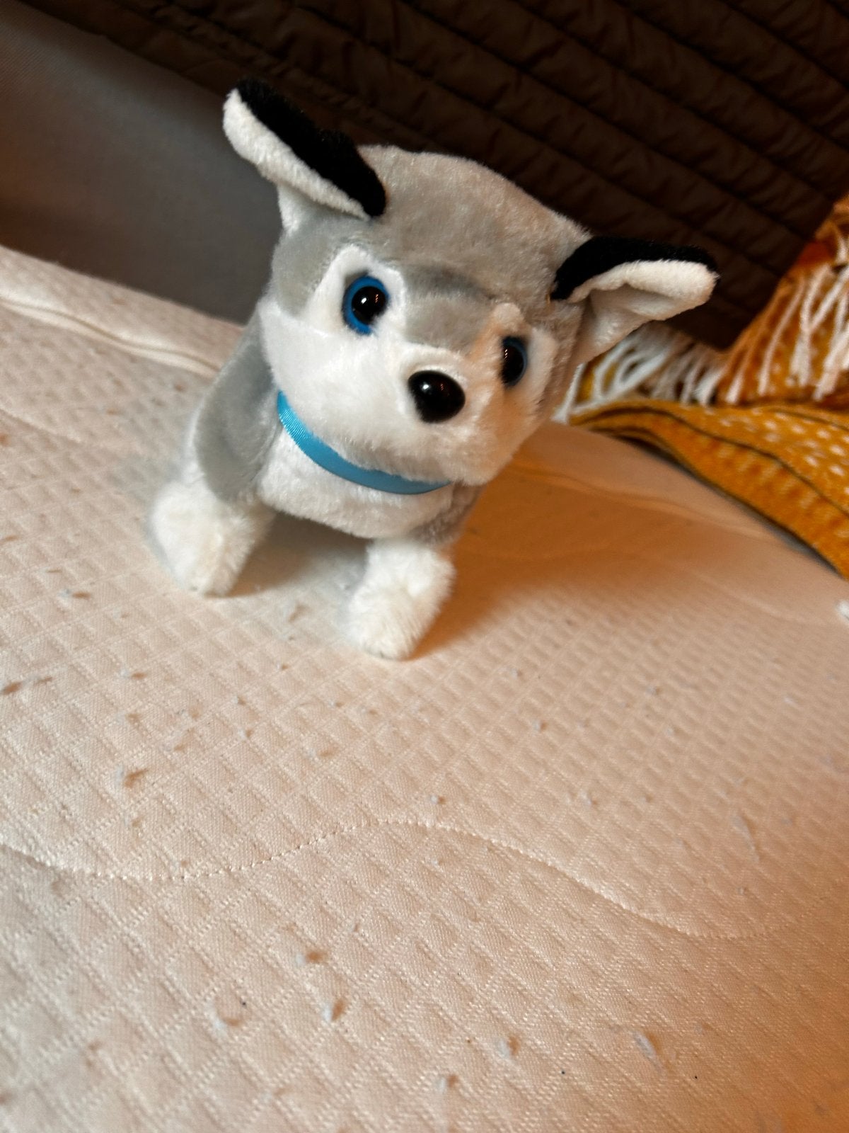 Interactieve Husky Knuffel - Loopt en Blaft, Ophalen of Verzenden, Zo goed als nieuw, Overige typen, Met geluid