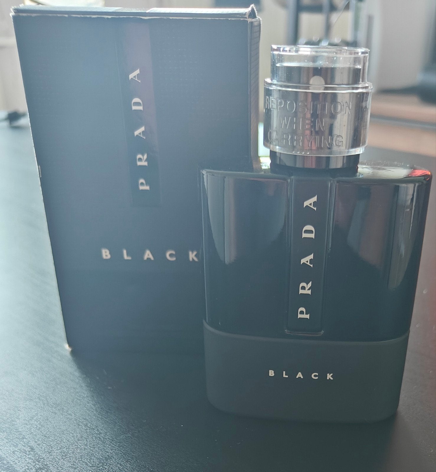 Prada Luna Rossa Black Eau de Parfum 100ml, Ophalen of Verzenden, Zo goed als nieuw