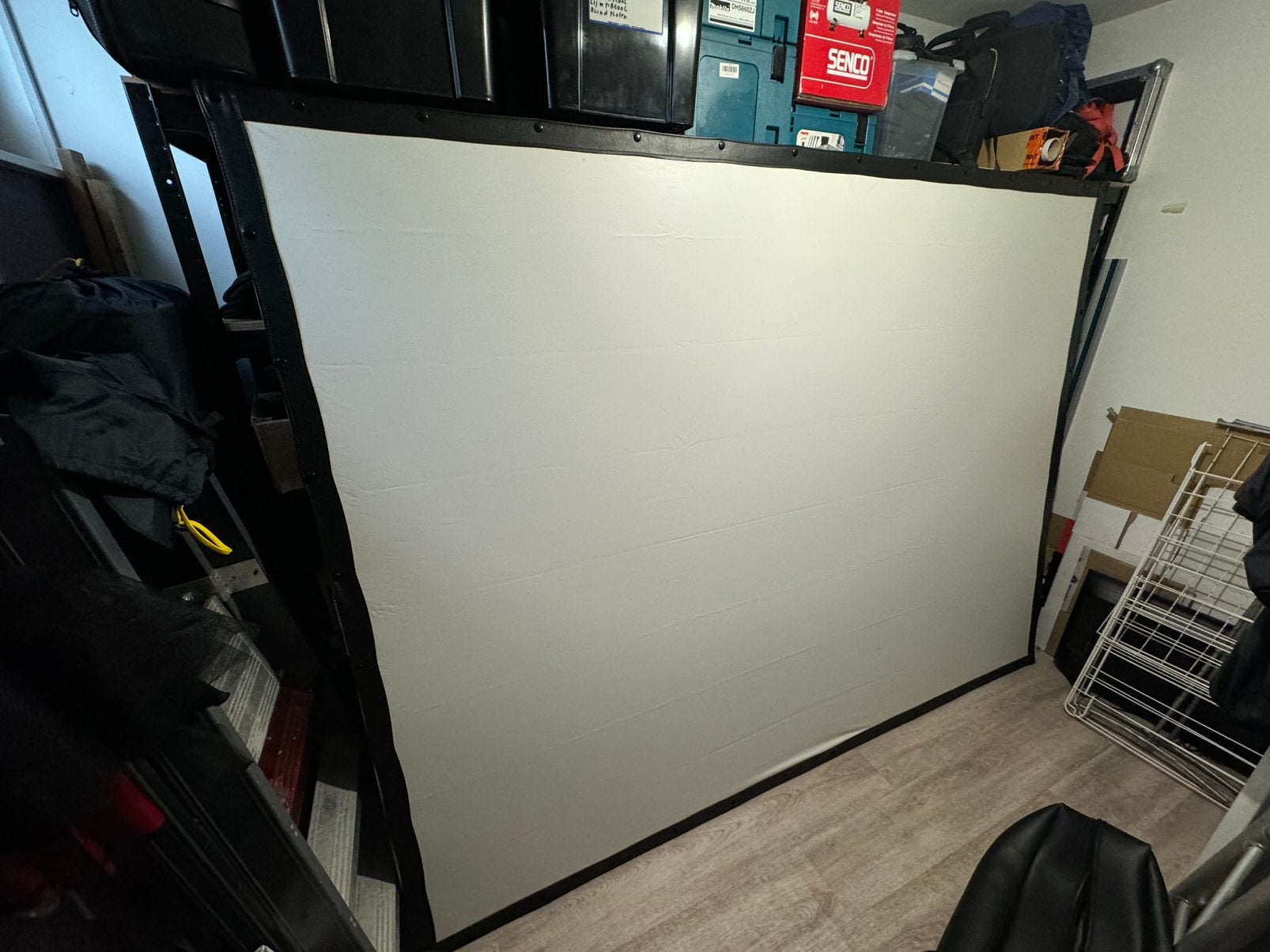 Projectiescherm 2,40m x 1,80m, Ophalen, Gebruikt