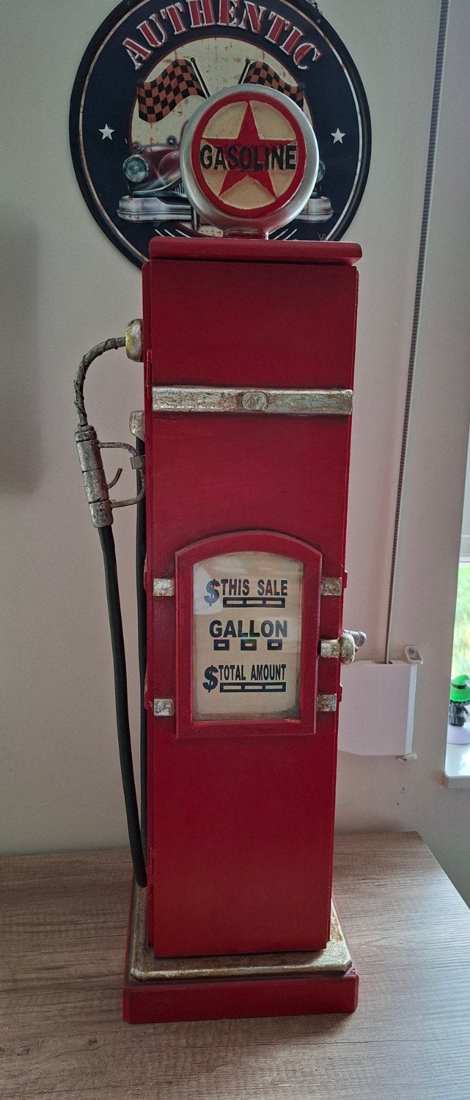 Benzinepomp kastje vintage, Ophalen