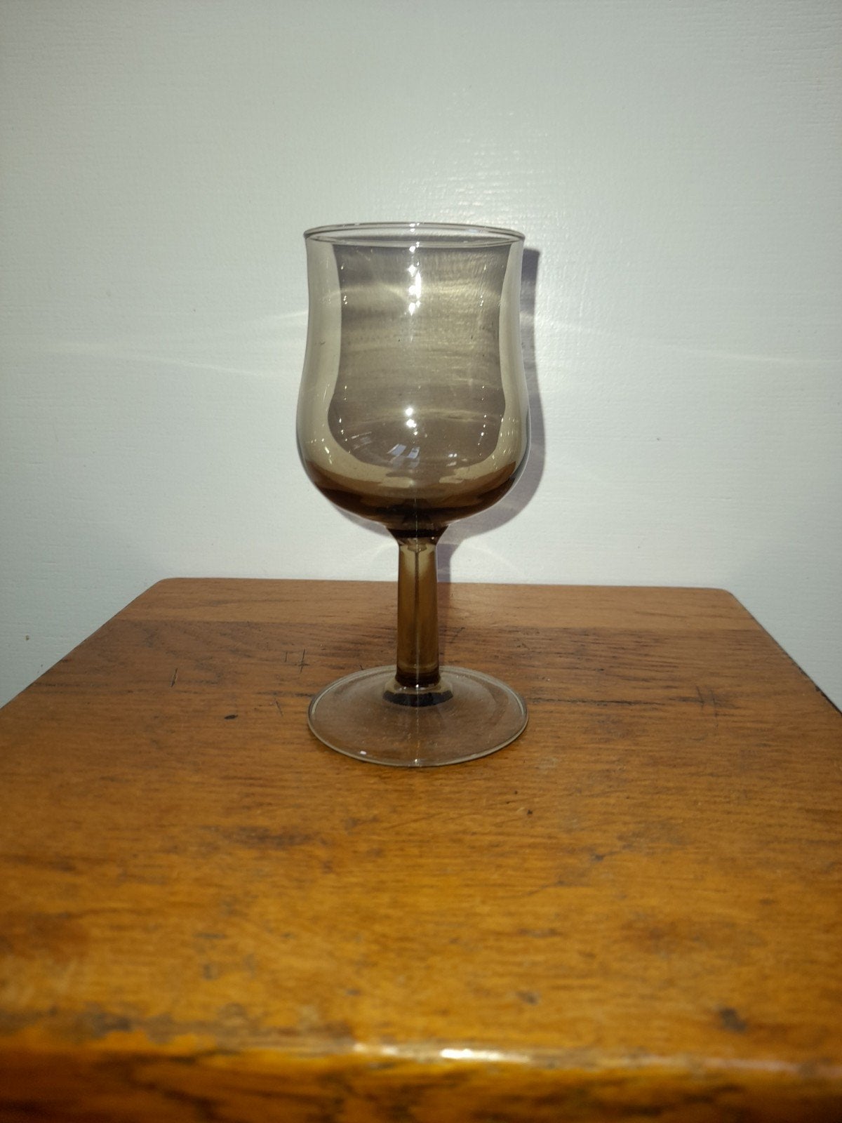 Rookglas. Set van 4 vintage portglazen, 126 mm hoog, Antiek en Kunst, Antiek | Glas en Kristal, Ophalen of Verzenden