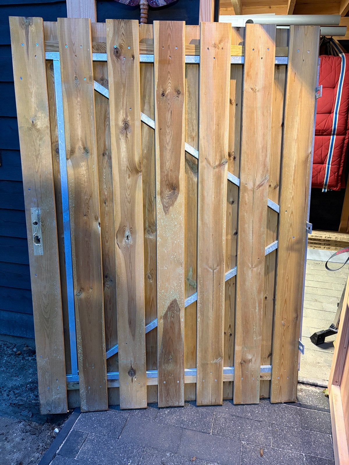 Tuinpoort - grenen, Ophalen, Hout, Draaipoort, 150 tot 200 cm