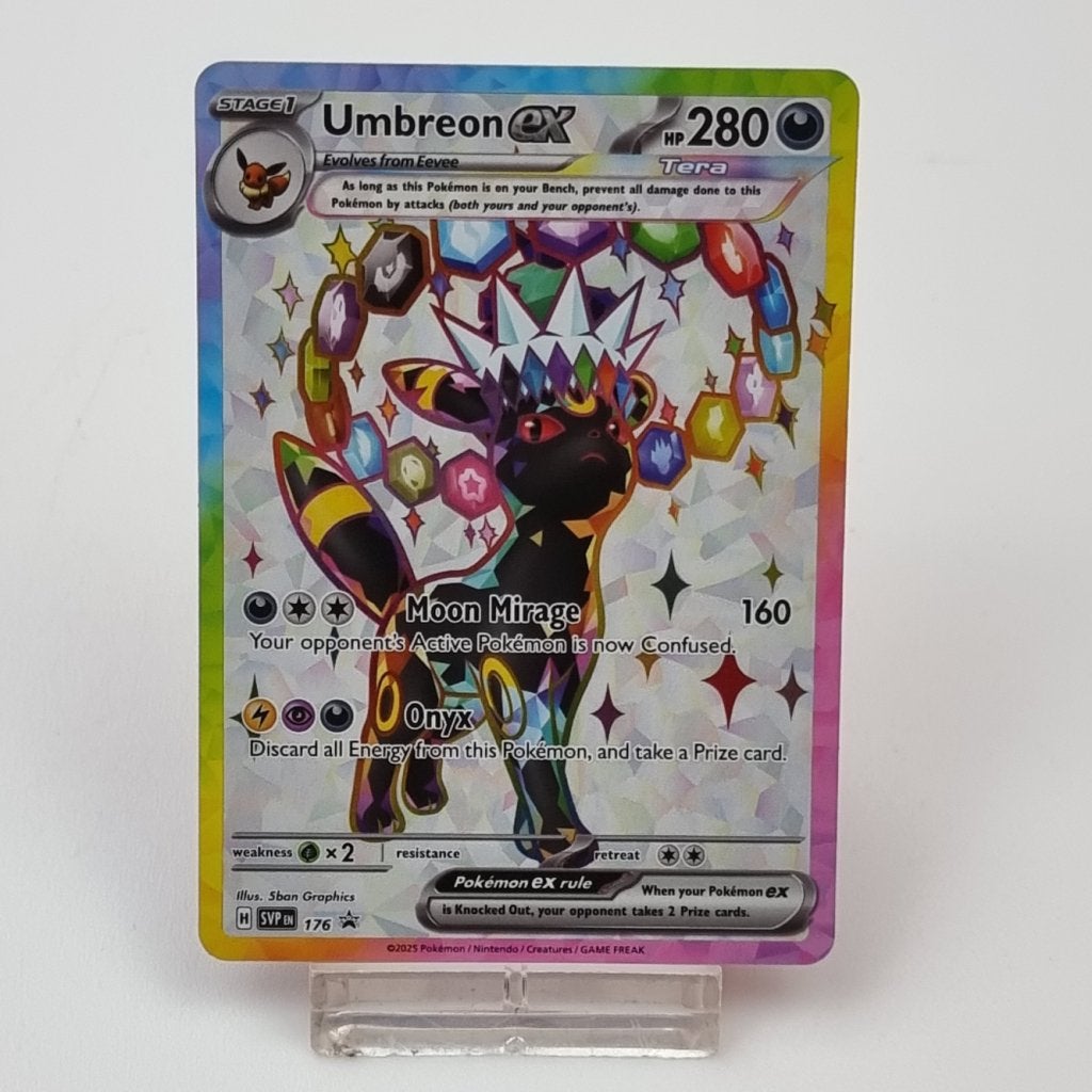 Pokemon Kaart: Umbreon EX SVP 176, Zo goed als nieuw