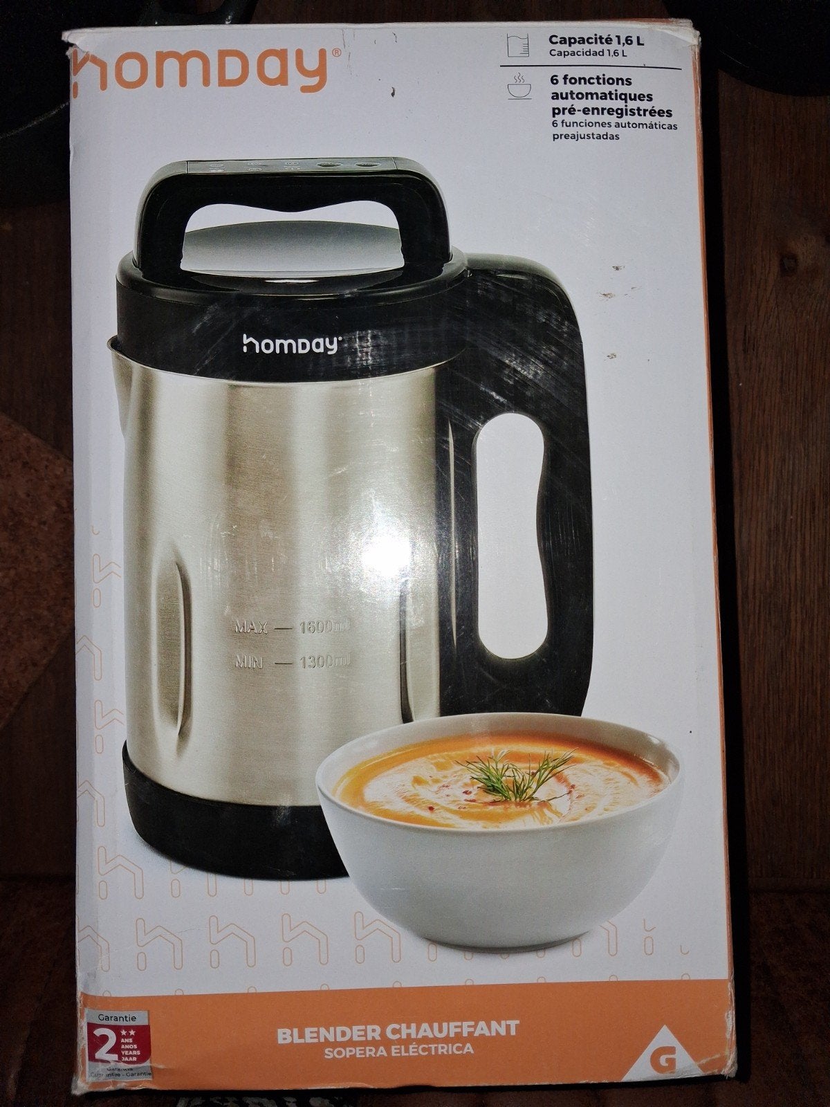 Homday Heating Blender 1000W - Nieuw in doos, Ophalen, Nieuw, Blender