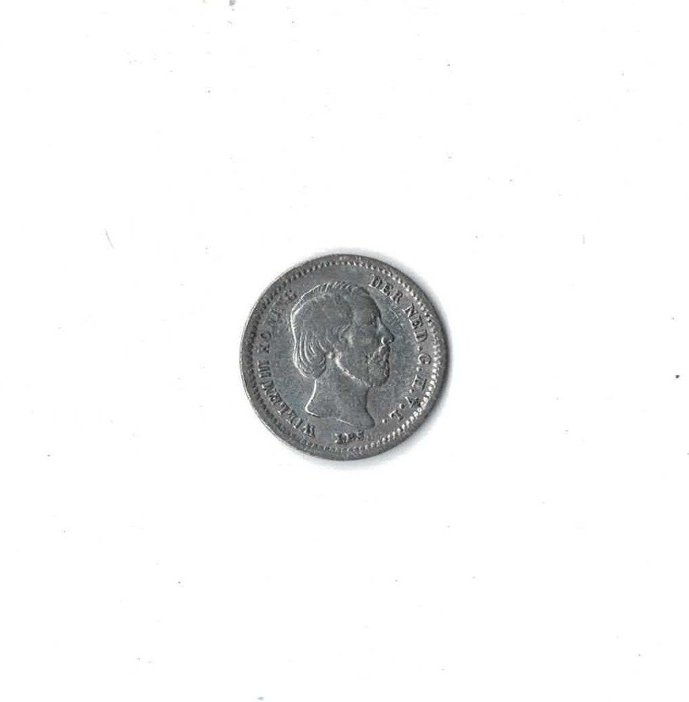 5 cent, stuiver 1850 zilver Willem 3 (zie scans)(2), Postzegels en Munten, Koning Willem III, Zilver, Ophalen of Verzenden, Losse munt