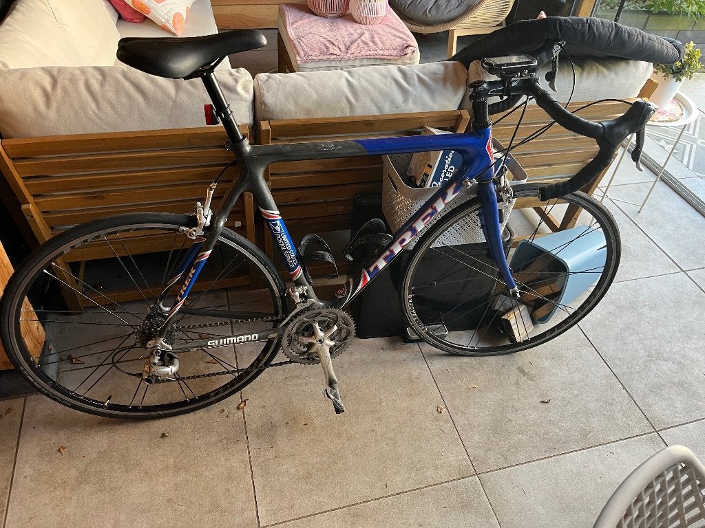 Wielrenfiets trek, Fietsen en Brommers, Fietsen | Racefietsen, 28 inch, Gebruikt, Aluminium, 57 tot 61 cm