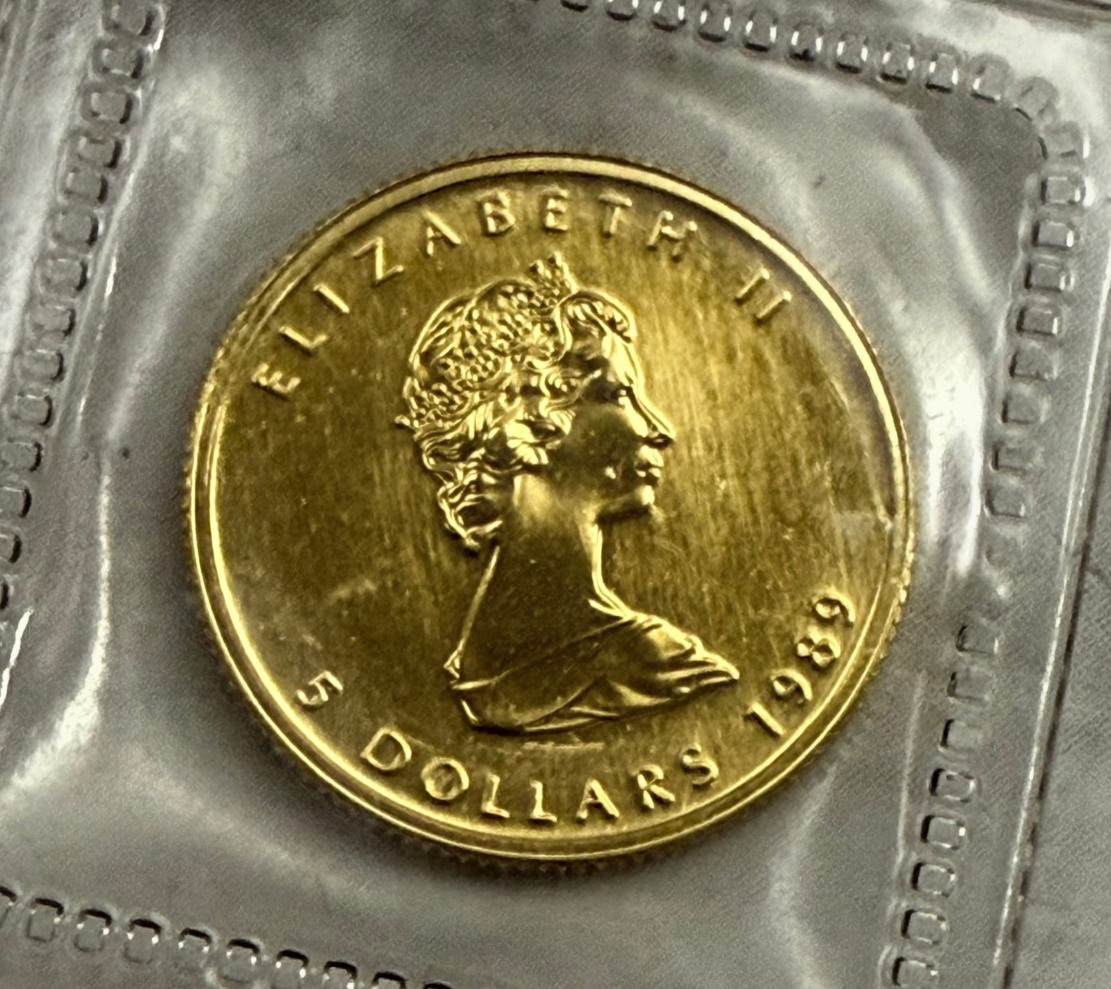 1/10oz 1989 Goud Maple Leaf - Canada 9999, Ophalen of Verzenden, Noord-Amerika, Goud