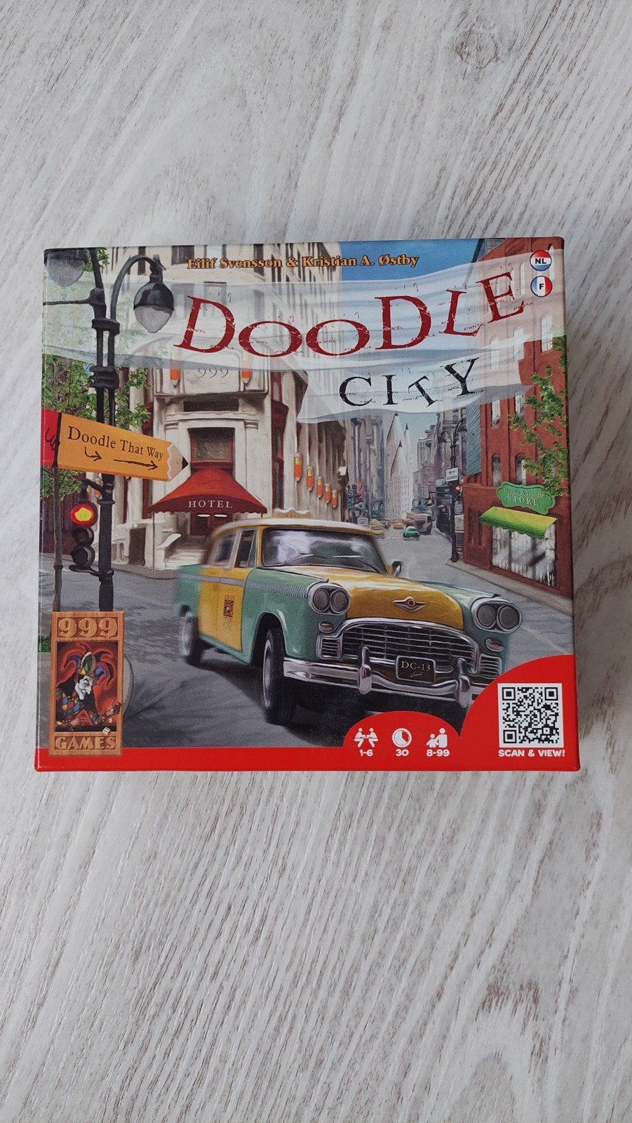 Doodle City - Roll & Write bordspel, Een of twee spelers, Ophalen of Verzenden, Zo goed als nieuw, 999 Games