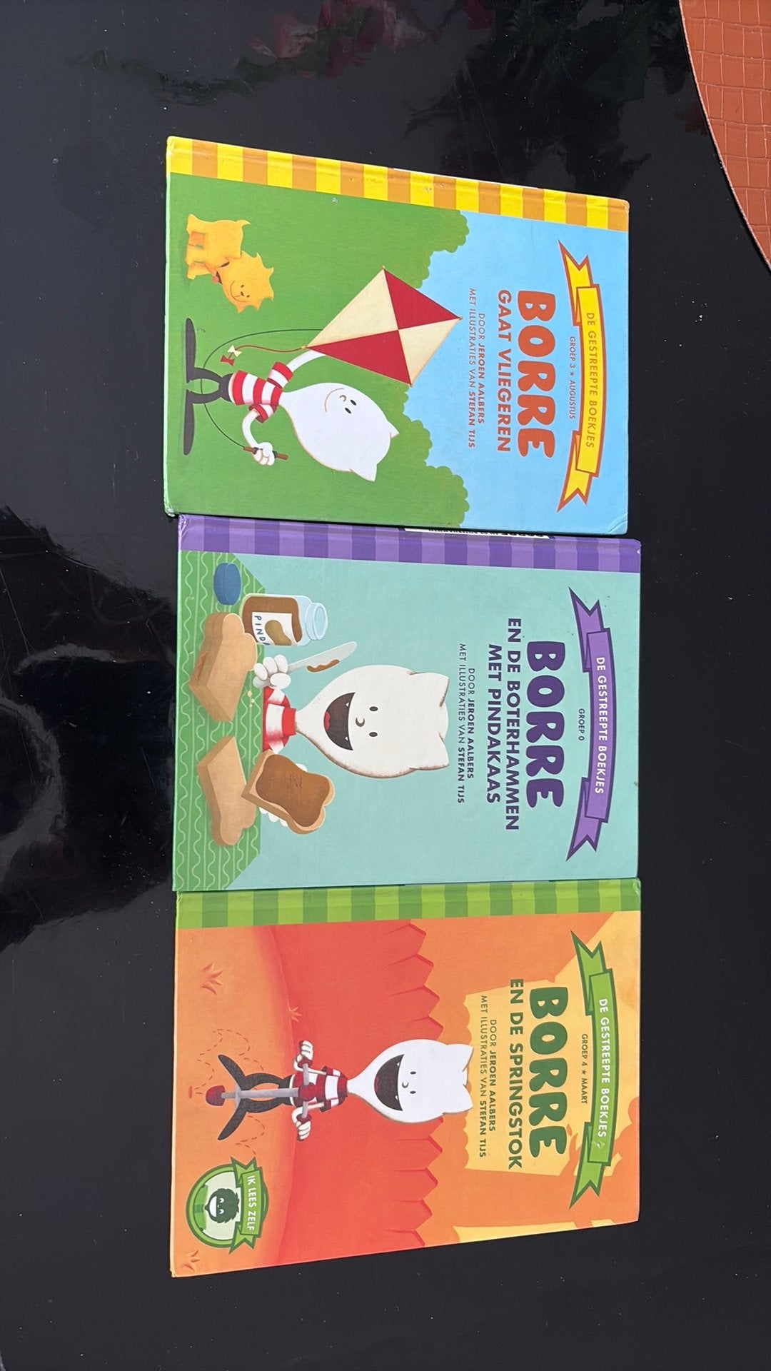 3 Borre boeken, Ophalen, 5 of 6 jaar, Fictie algemeen, Jongen of Meisje