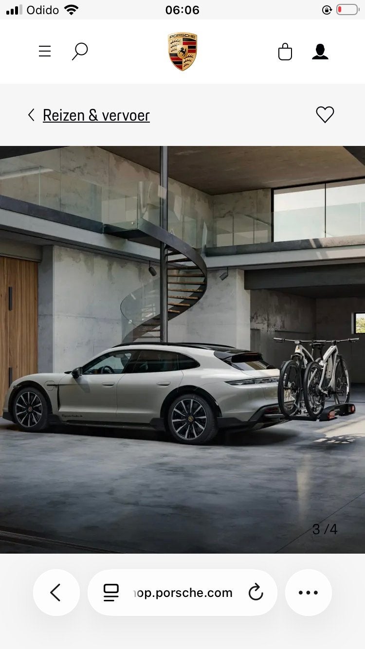 Porsche Taycan Sport Turismo Fietsendrager - Nieuw in doos, Ophalen, Opvouwbaar, Overige typen, Nieuw