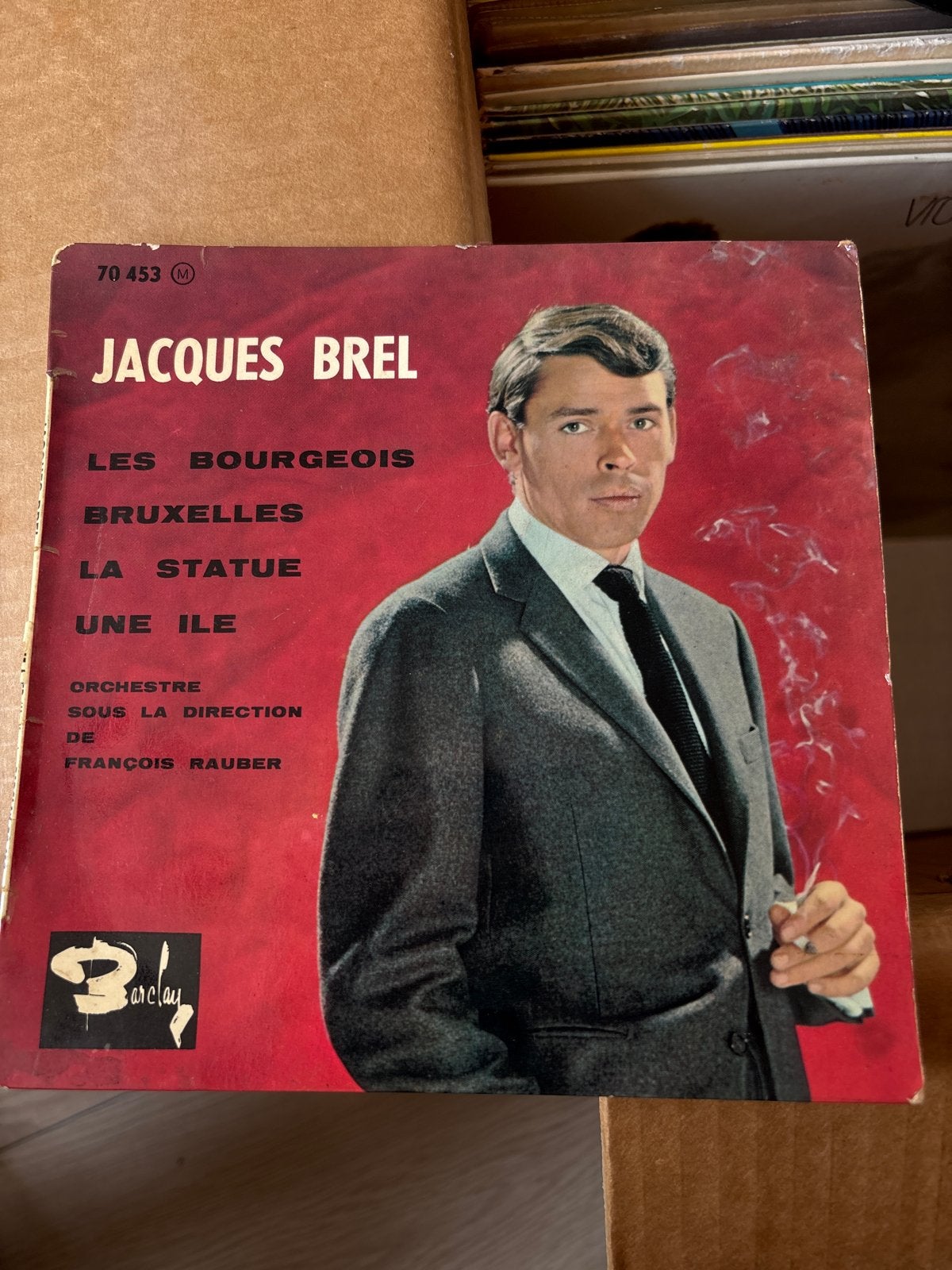 Jacques Brel - Les Bourgeois EP (Vinyl), Gebruikt, Overige genres, 7 inch, Ophalen of Verzenden