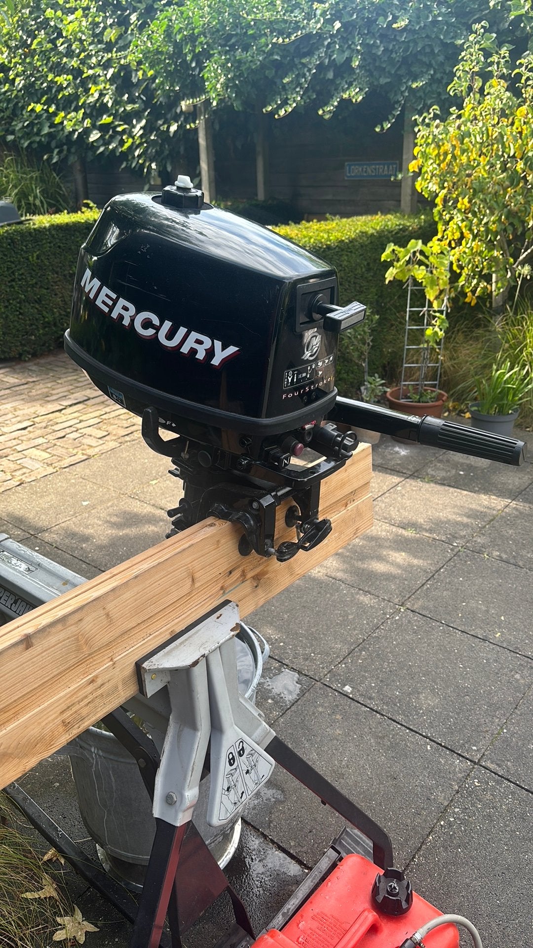 Mercury 6pk 4t, langstaart, Ophalen, 5 tot 10 pk, Zo goed als nieuw, Buitenboordmotor