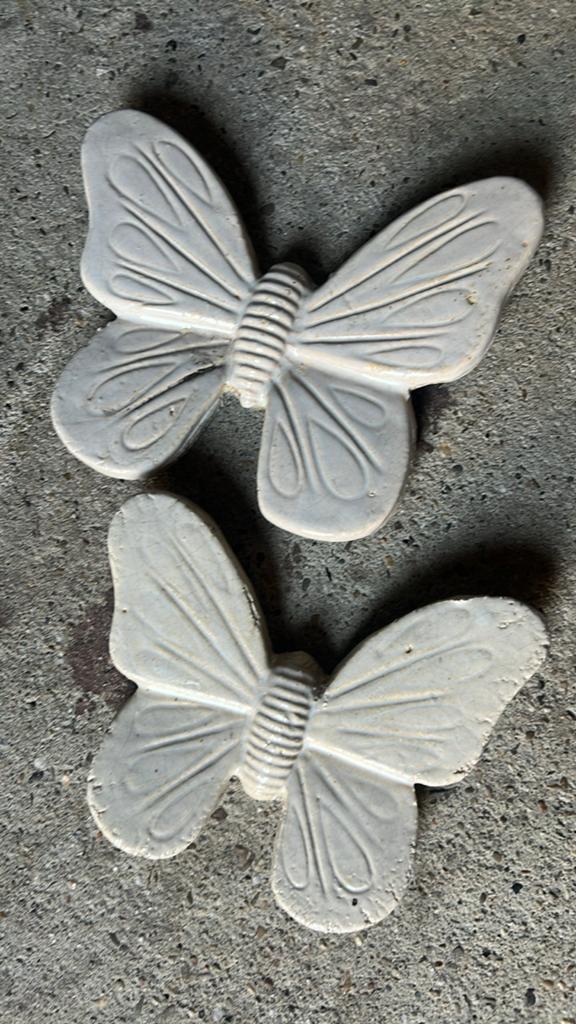 Decoratieve vlinders van steen/keramiek ZWAAR, Tuin en Terras, Ophalen of Verzenden, Zo goed als nieuw