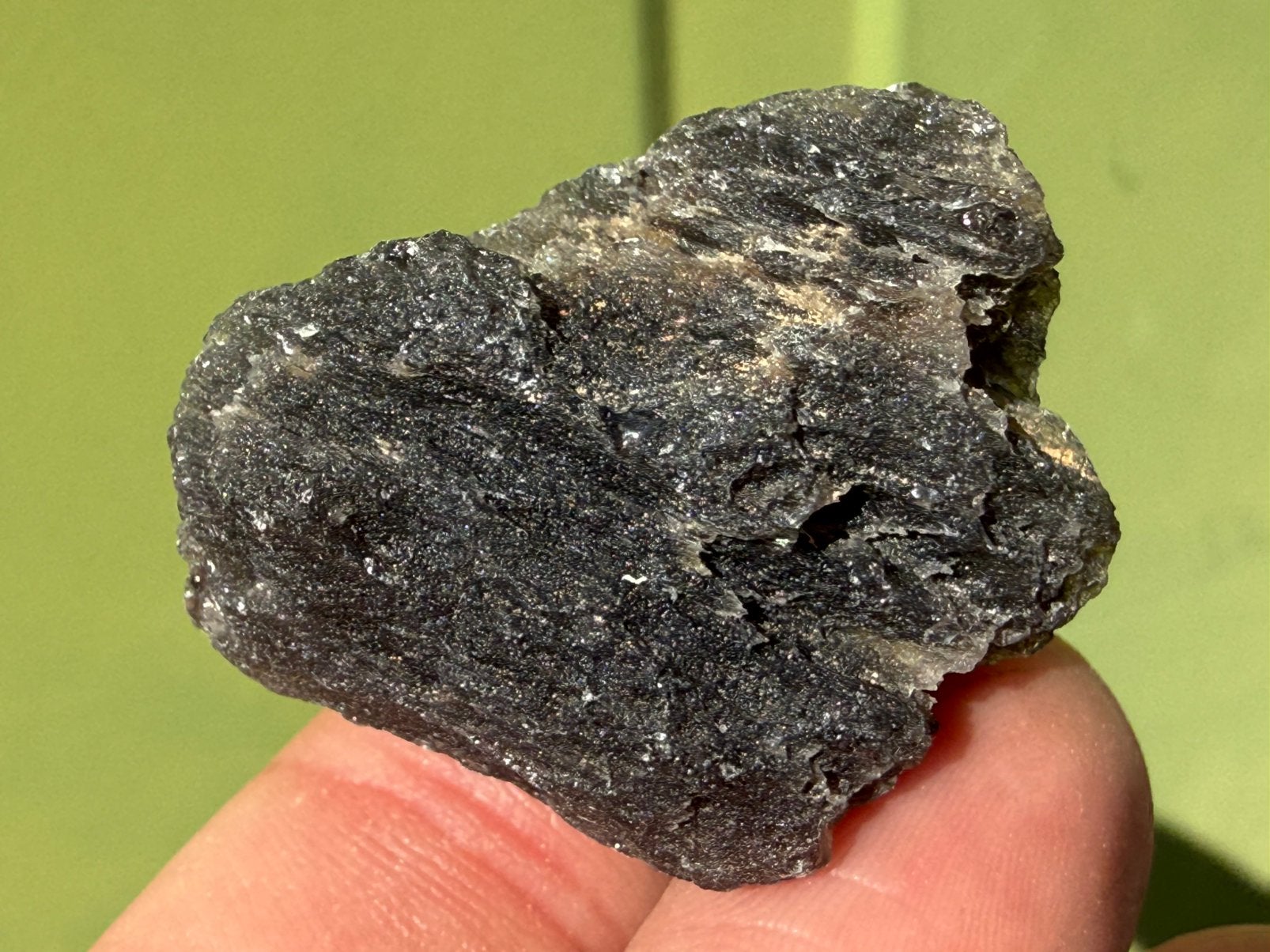 Agni Manitiet - Indische Moldaviet - Tektiet - Cintamani, Ophalen of Verzenden, Mineraal