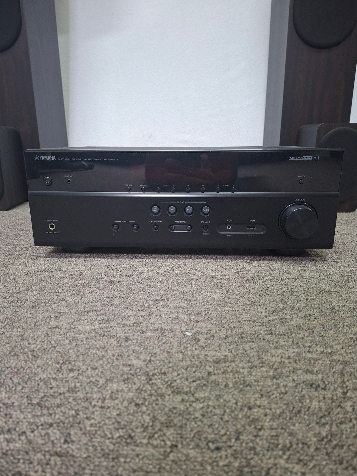 Yamaha RX-V371 Receiver met Jamo S 426 HCS 3 Home Cinema Set, 70 watt of meer, Zo goed als nieuw, 5.1-systeem, Overige spelers