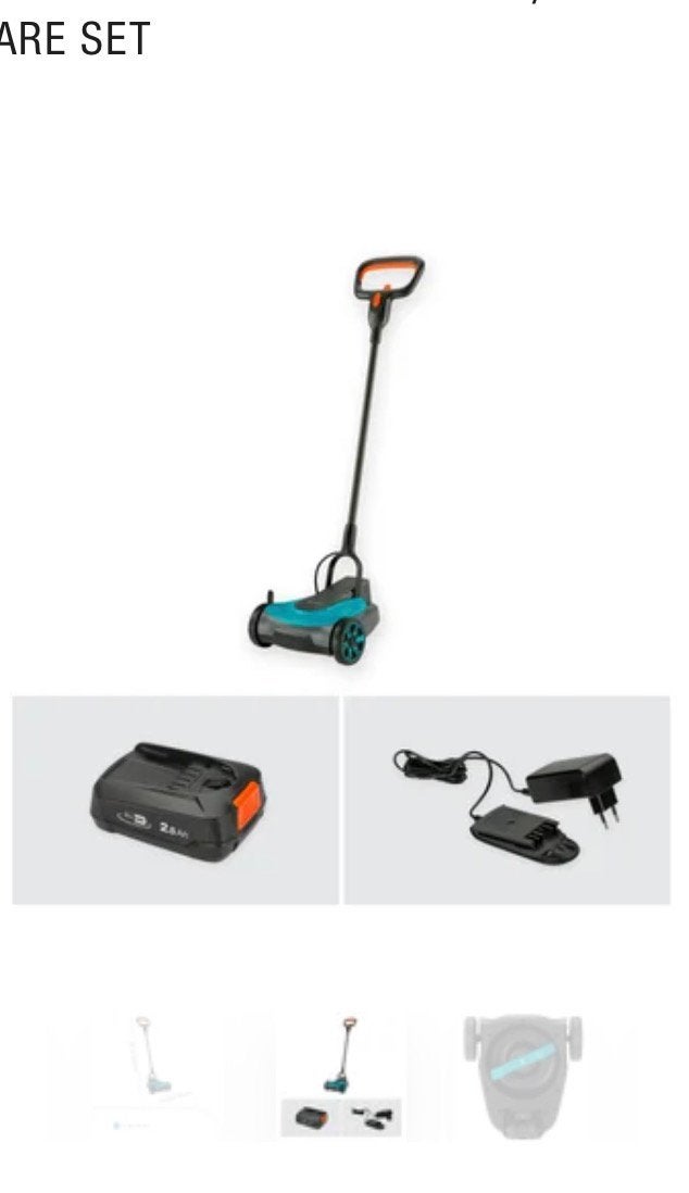 Grasmaaier op accu HandyMower Gardena, Ophalen, Cirkelmaaier, Elektrische starter, Minder dan 30 cm