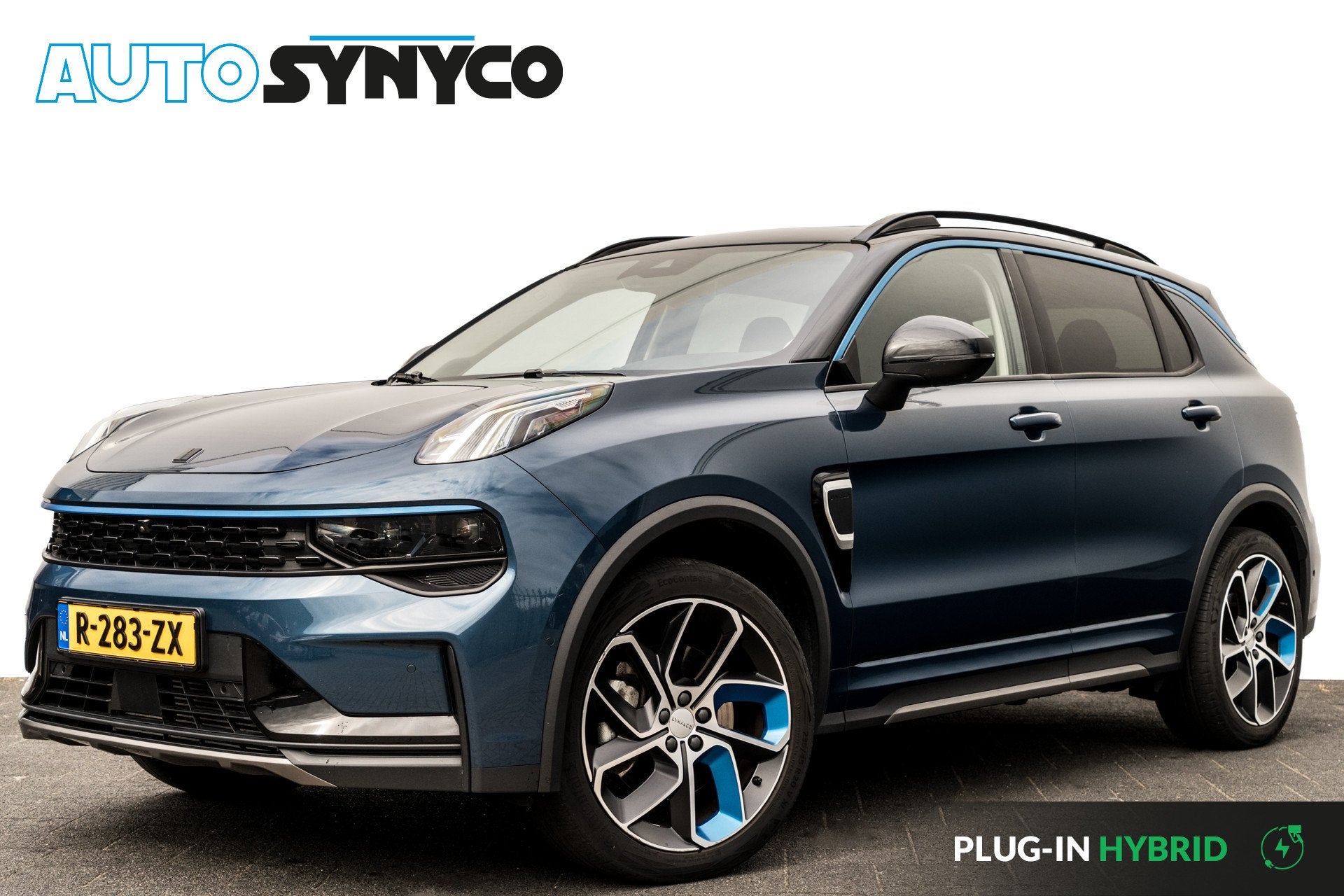 Lynk & Co 01 1.5 Plug-in Hybrid 262 Pk I Panoramadak | Adapt, Auto's, 12 maanden, Stof, Blauw, 120 €/maand