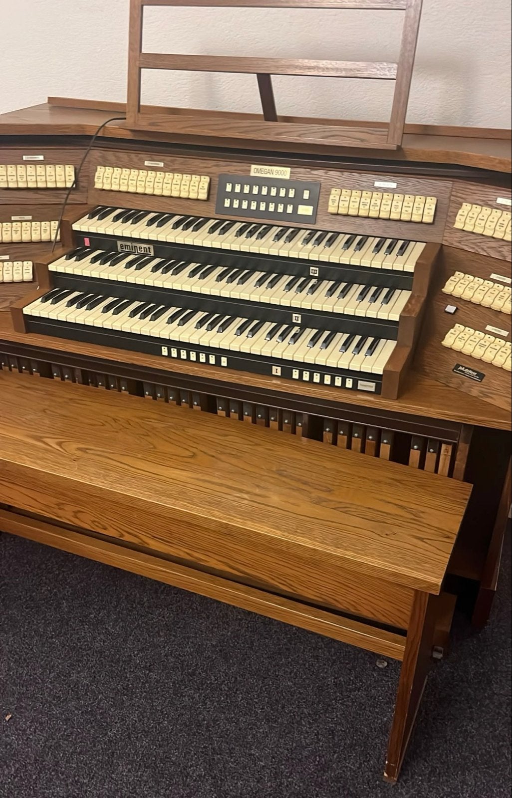 Orgel eminent omegan 9000, Muziek en Instrumenten, Ophalen, Gebruikt, 3 klavieren, Orgel