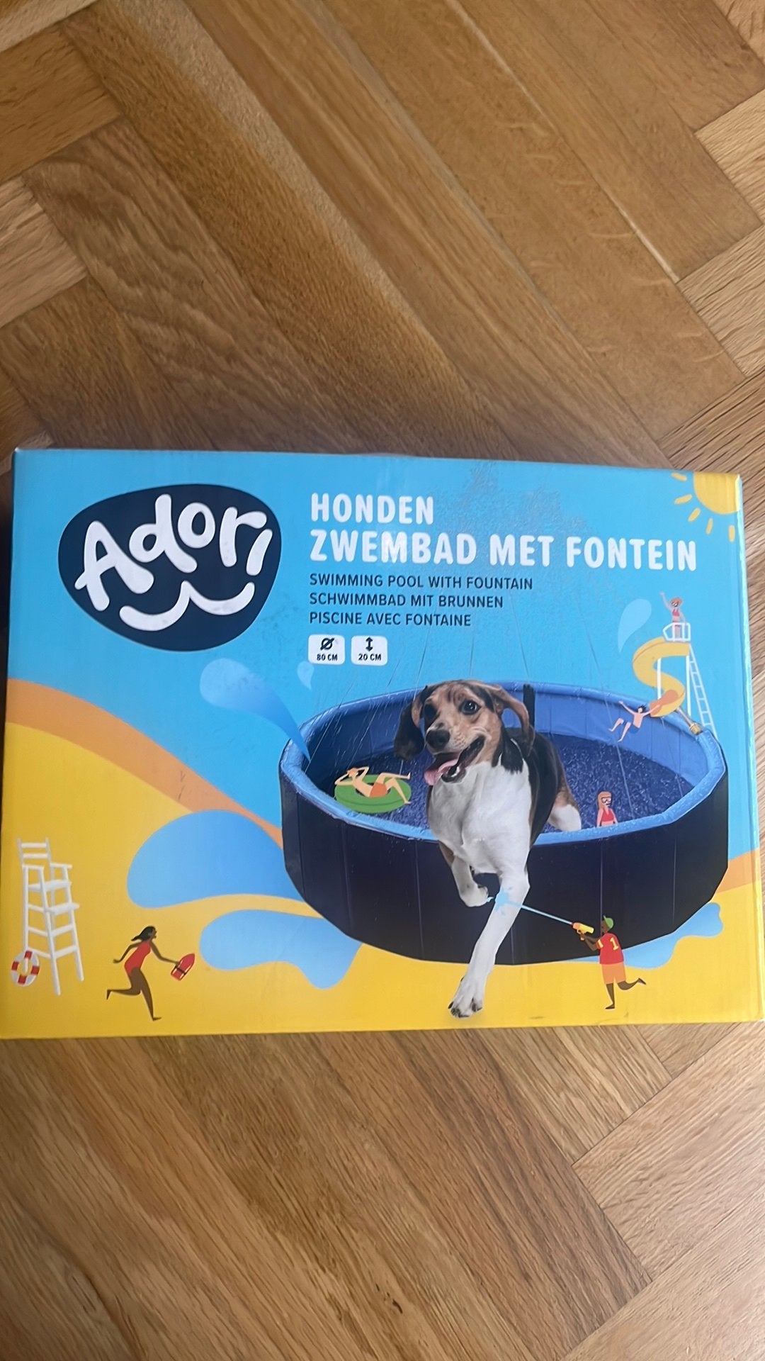 Honden zwembad fontein hond zomer, Ophalen of Verzenden, Zo goed als nieuw