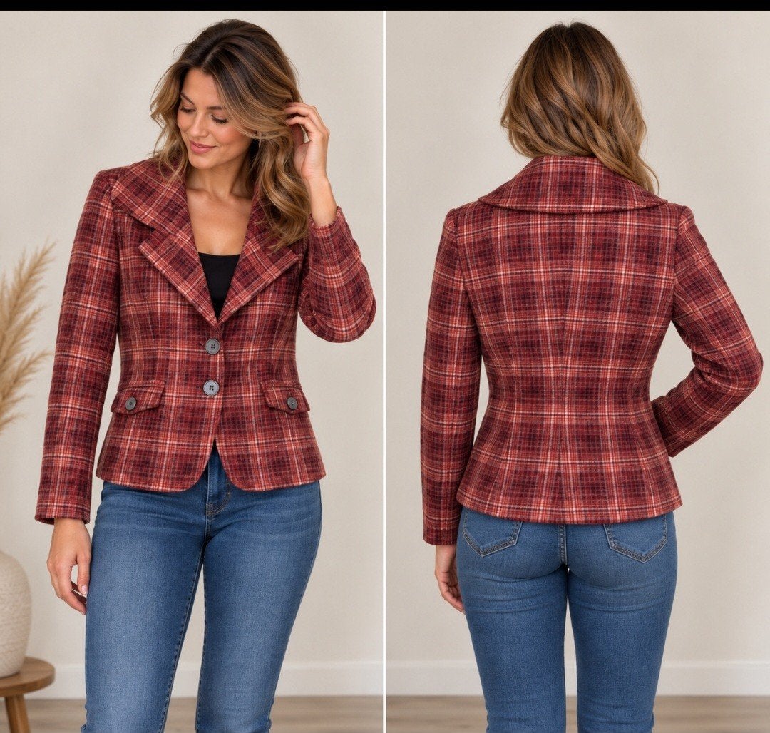Zachtrode gevoerde blazer van WE, maat 40 (valt kleiner)✨️✨️, Maat 38/40 (M), WE, Ophalen of Verzenden, Zo goed als nieuw