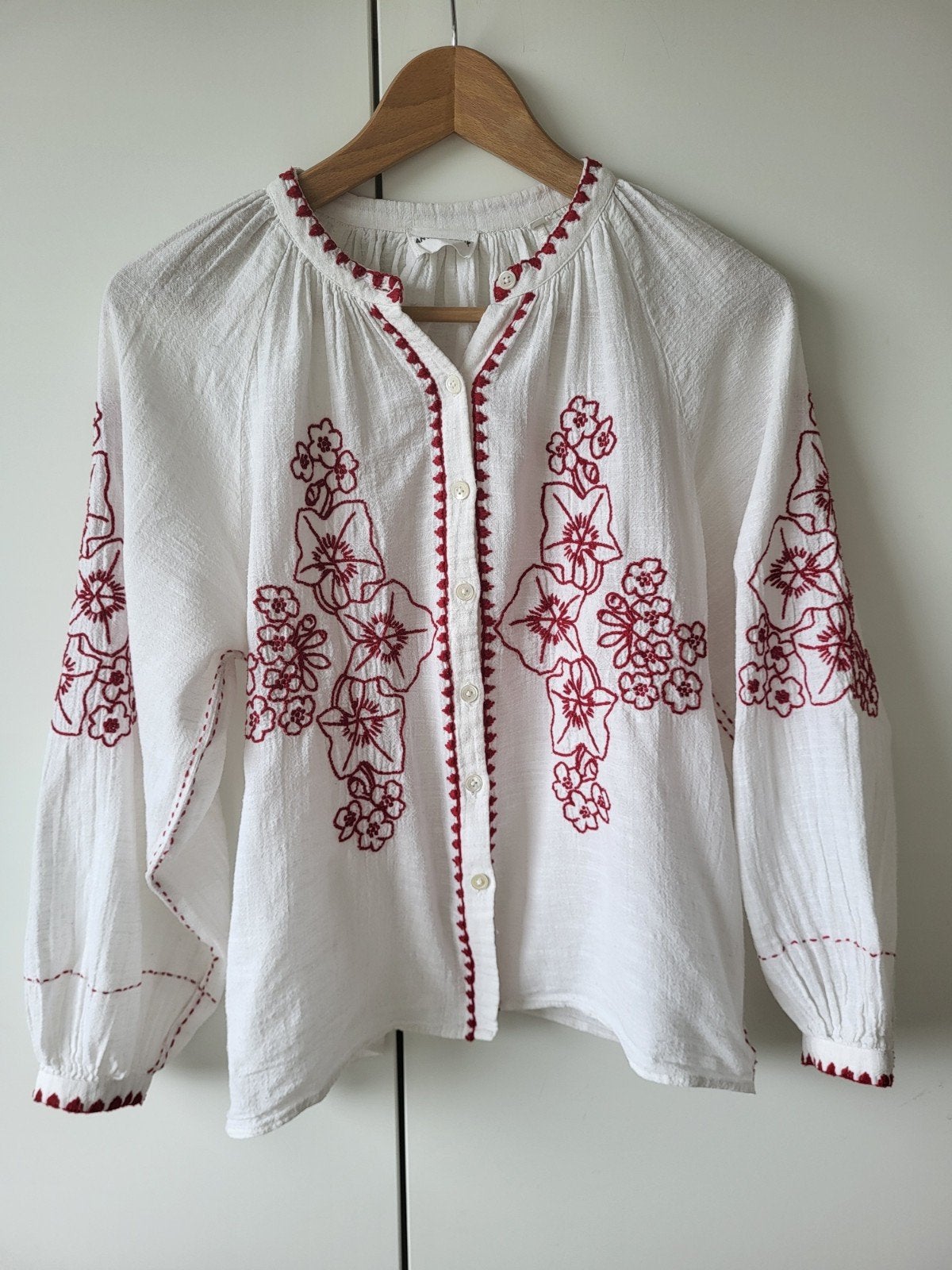 Antik Batik tuniek in maat 34 of smalle 36, Wit, Ophalen of Verzenden, Maat 34 (XS) of kleiner, Rails