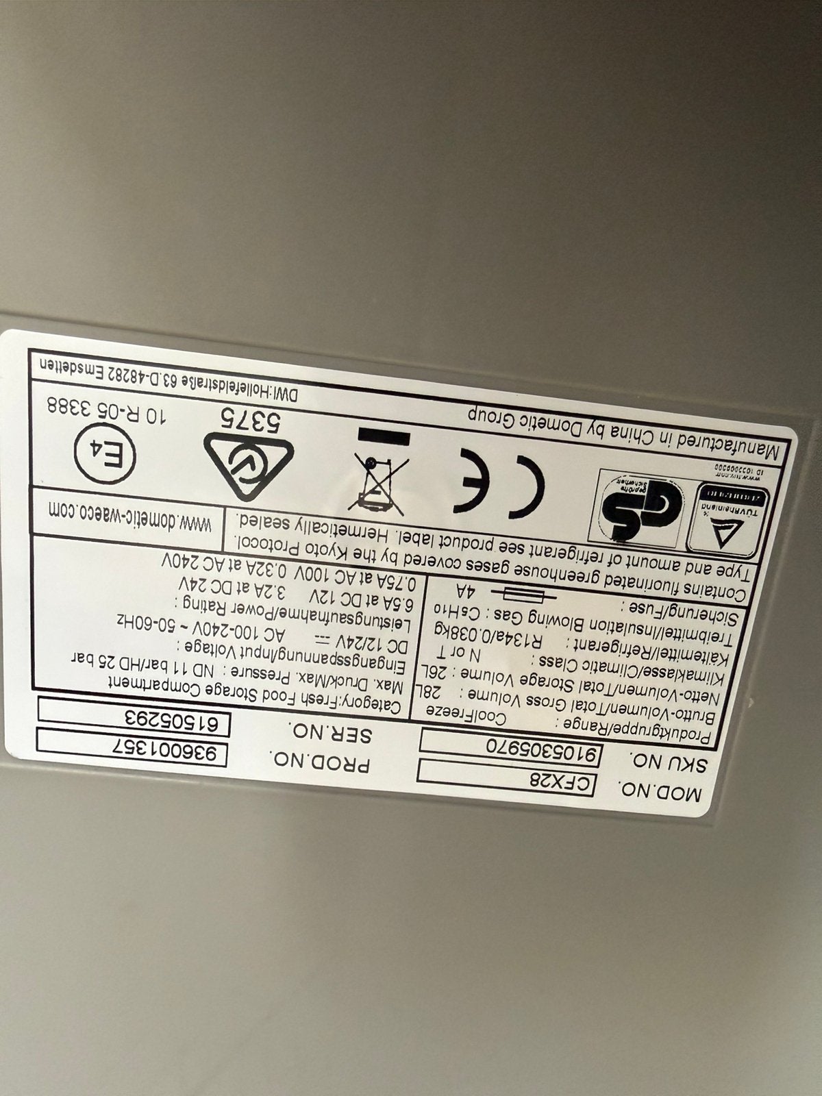 Waeco CoolFreeze CFX28 compressorkoelbox, Minder dan 85 cm, Ophalen of Verzenden, Minder dan 75 liter, Zonder vriesvak