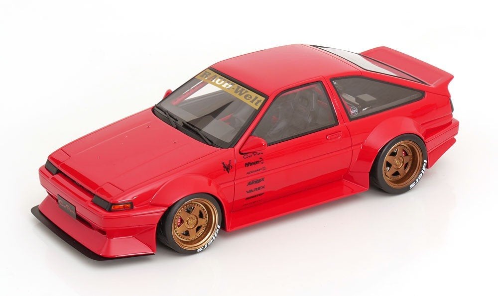 OttoMobile 1:18 Toyota AE86 Sprinter Trueno 1986 rood nieuw, Ophalen of Verzenden, Nieuw, Auto, OttOMobile