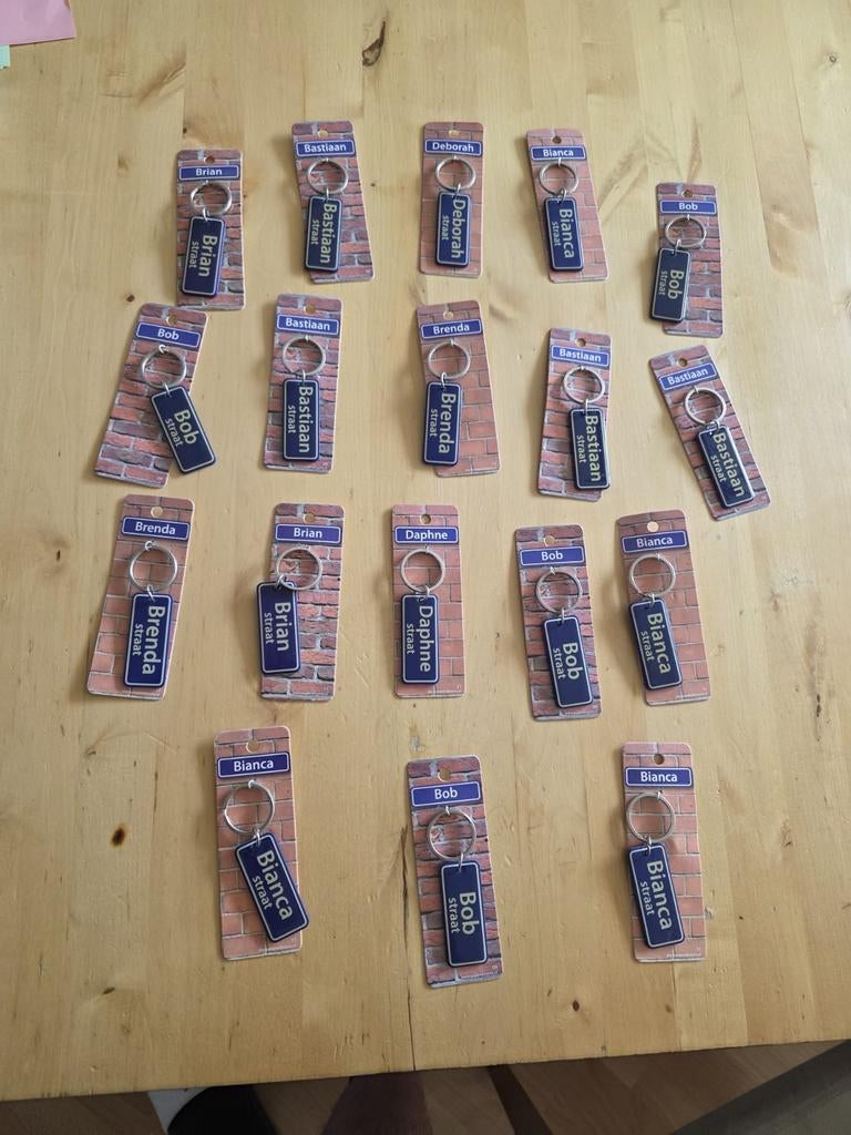 Nieuwe sleutelhangers met namen - diverse namen, Verzamelen, Sleutelhangers, Ophalen of Verzenden, Nieuw, Overige typen