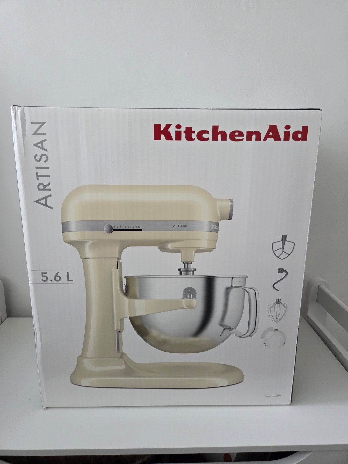 Kitchenaid Artisan keukenmachine 5.6 Liter (nieuw in doos), 4 liter of meer, Ophalen of Verzenden, Nieuw, 3 snelheden of meer