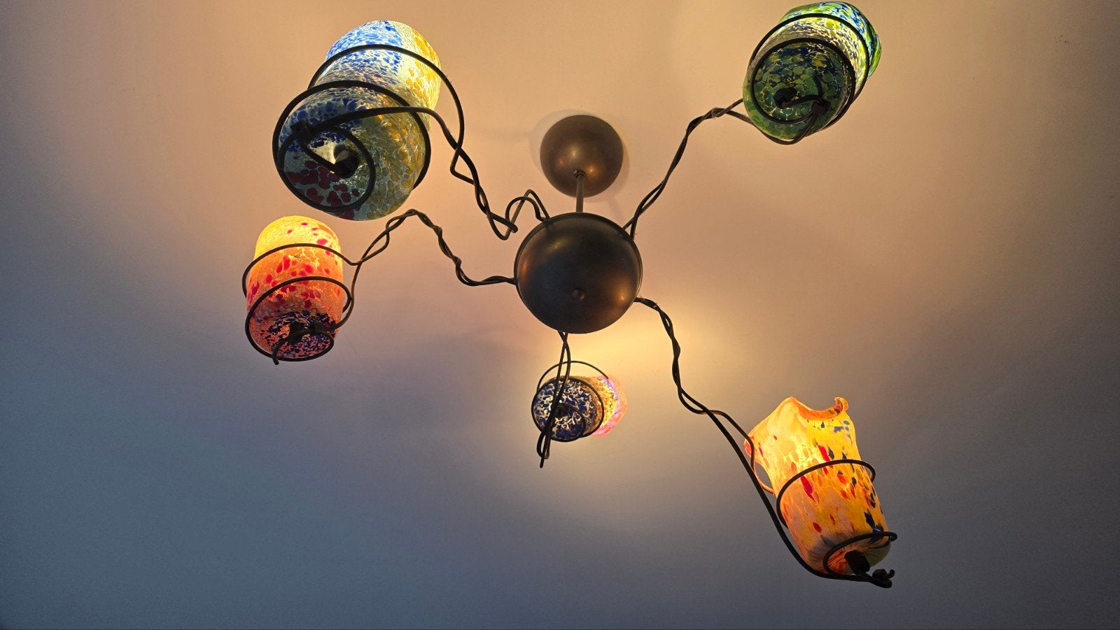 Murano lamp, Ophalen of Verzenden, Zo goed als nieuw, Glas, Minder dan 50 cm