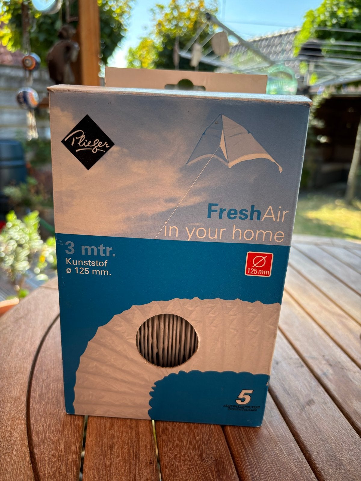 Plieger FreshAir Ventilatieslang Ø 125 mm, 3 meter, Ophalen, Nieuw, Ventilator