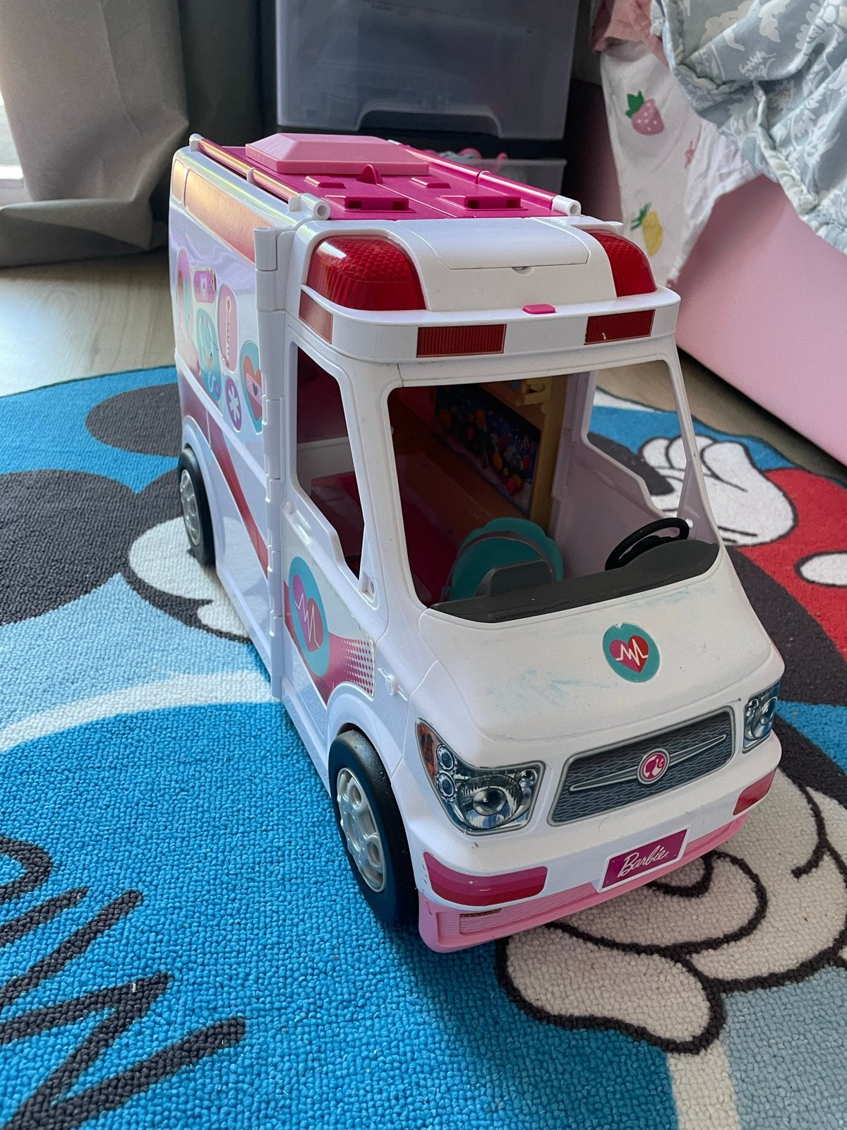 Barbie Ambulance met sirene en lampjes - Gebruikt, Ophalen, Gebruikt
