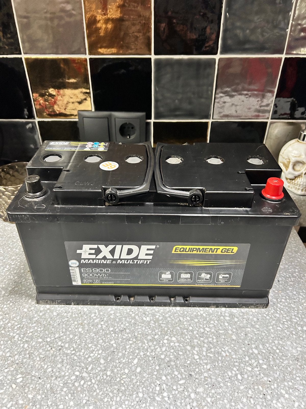 Exide ES900 Marine & Multifit GEL Accu 12V 80Ah, Ophalen, Gebruikt, Overige automerken