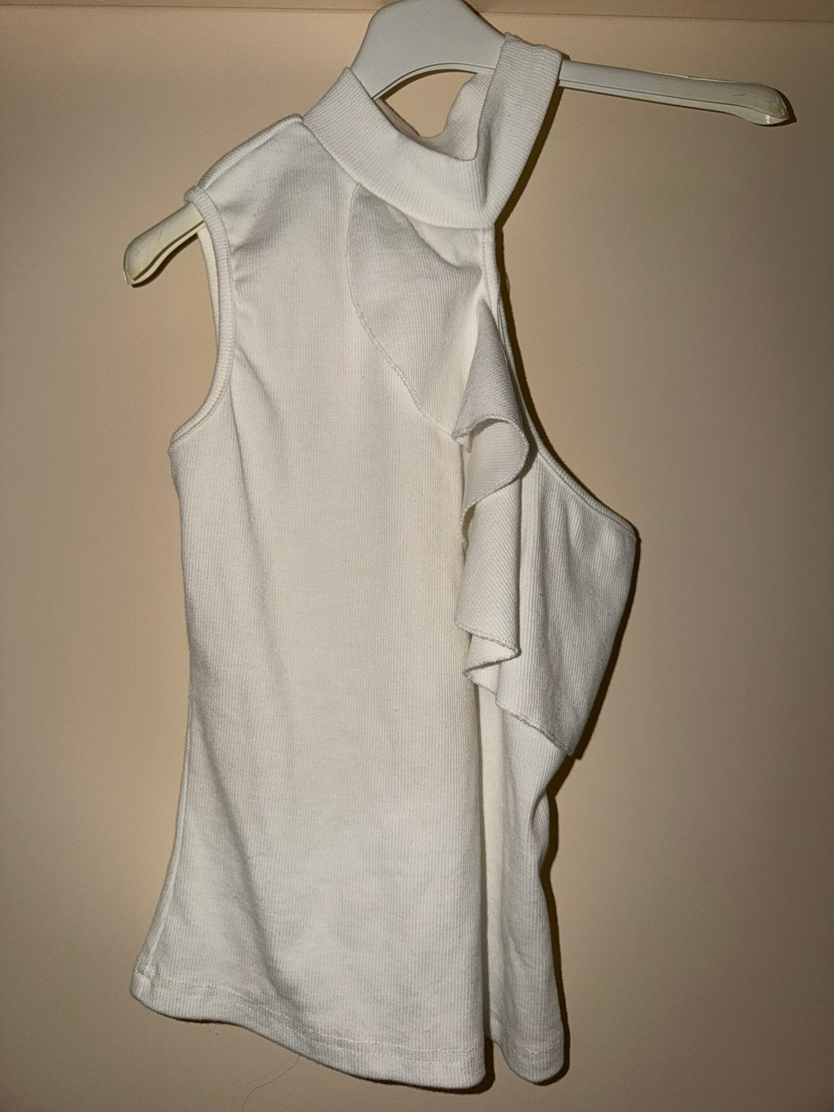 Dames witte top van Shein, Ophalen of Verzenden, Zo goed als nieuw, Wit, Zonder mouw