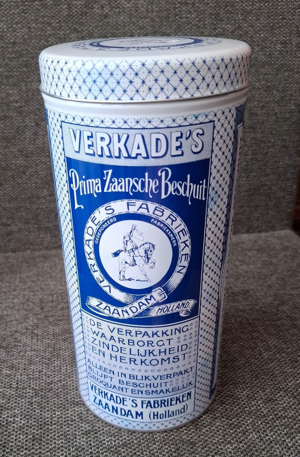 Vintage Verkade's Prima Zaansche Beschuit blik, Ophalen of Verzenden