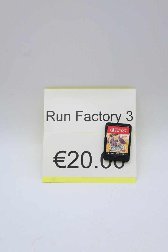 Nintendo Switch Run Factory 3, -, 1 speler, Racen en Vliegen, Ophalen of Verzenden